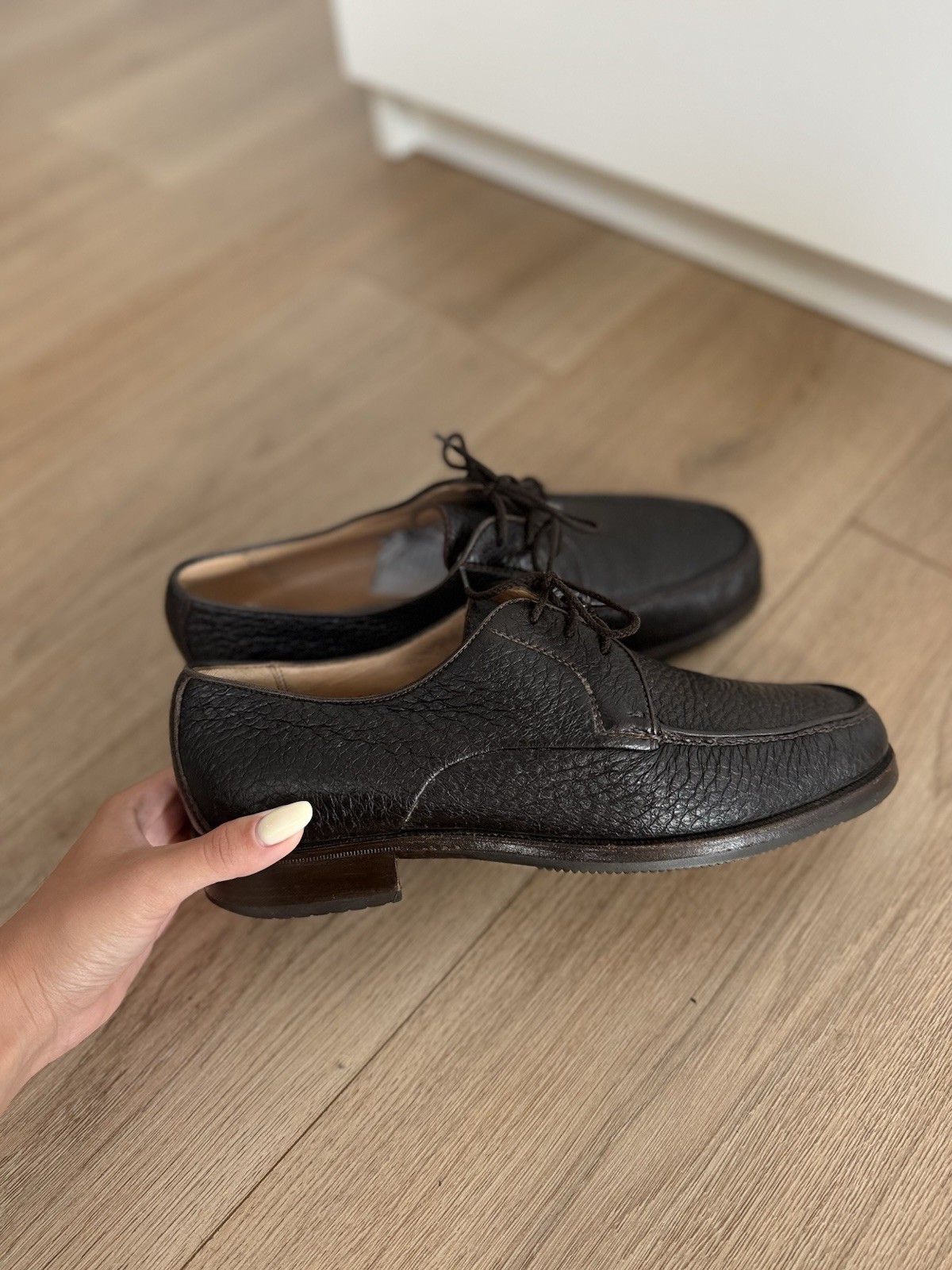 Gravati Men’s Leather Shoes – Made in Italy – Size 42 (Inner Length Approx 26.5cm)