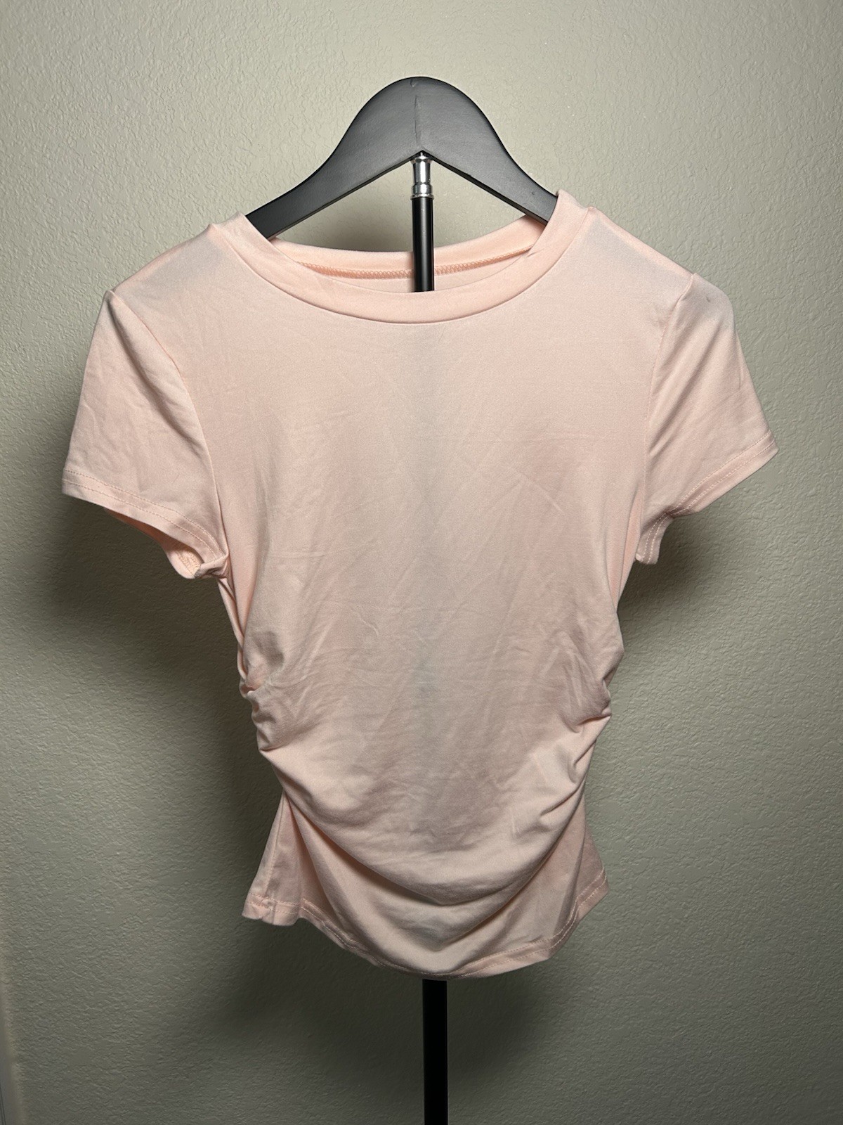 Pink Shirt With Cinched Sides – Extra Small