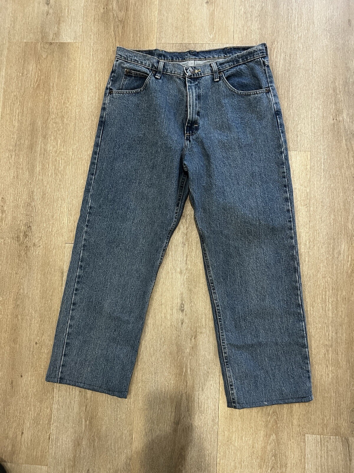 Blue Wrangler Straight Leg Denim