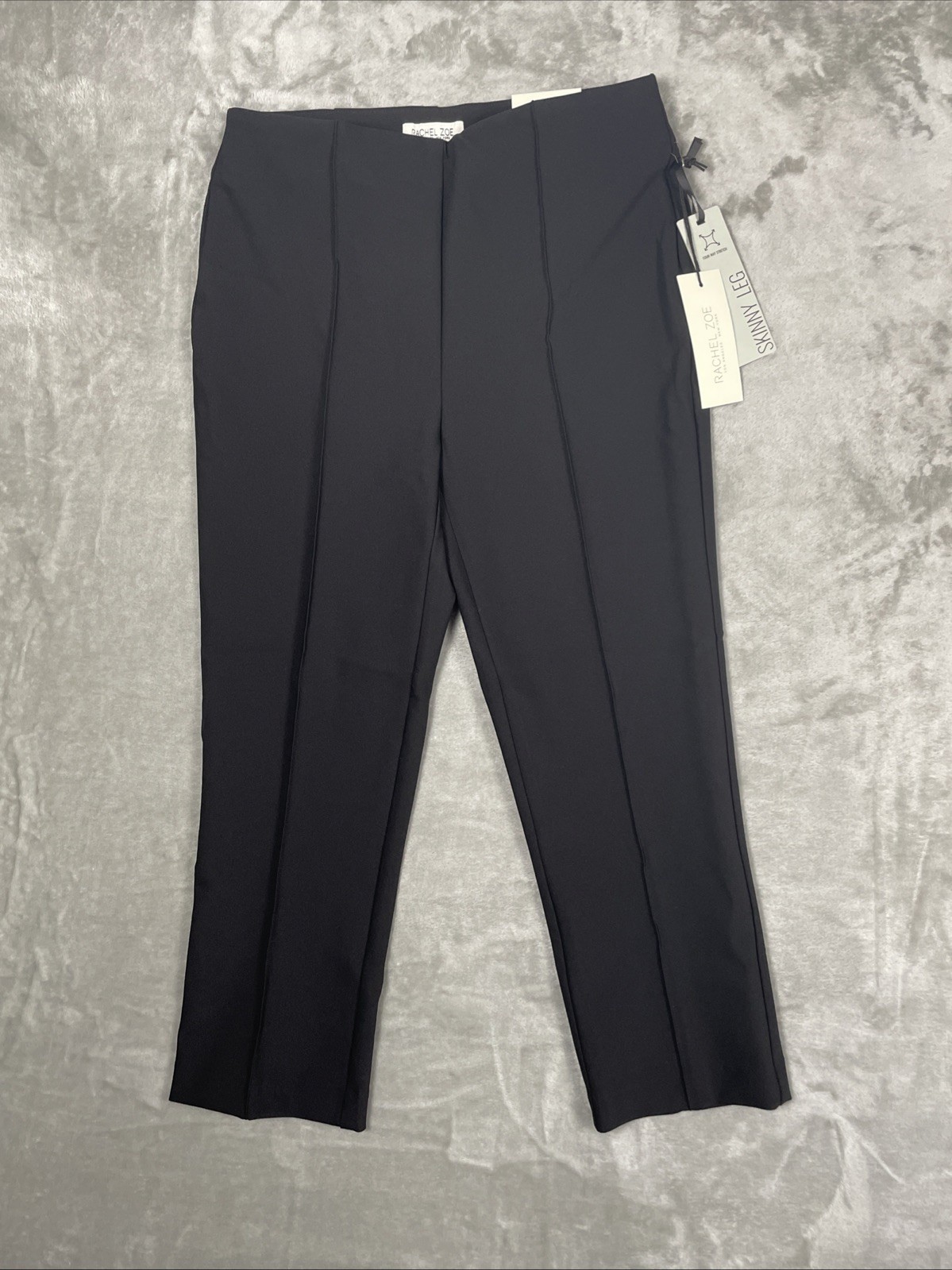 NEW Rachel Zoe Women’s Pants Size 6 Black Hi-Rise Four Way Stretch Slim Leg NEW
