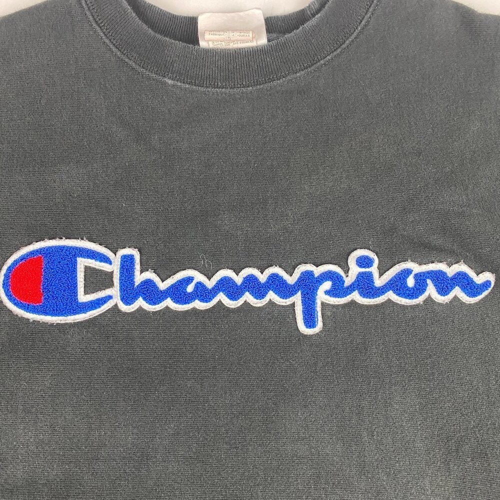 Champion Reverse Weave Crewneck Sweatshirt Men’s Size Large Black