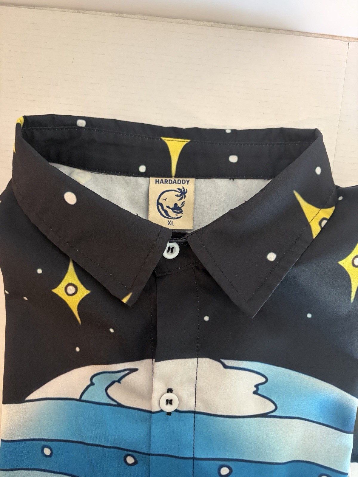Alien Christmas Casual Button Up Short Sleeve Shirt