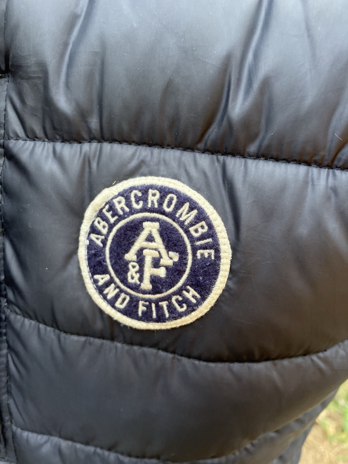 Abercrombie And Fitch Size S Small Padded Zipped Gilet Black Charity Sale