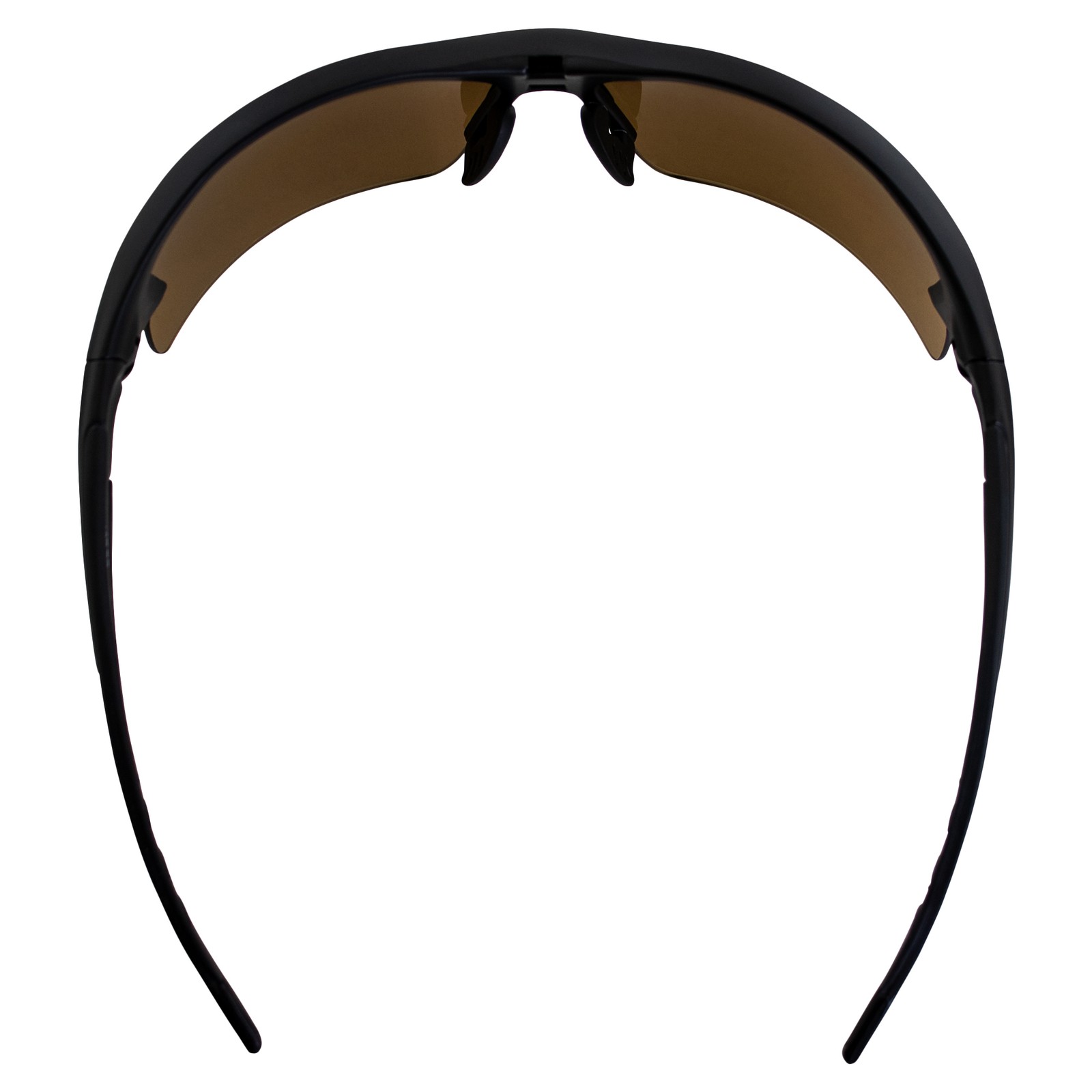 Epoch 1 Golf Sunglasses Black Frame High Clarity Brown Lens