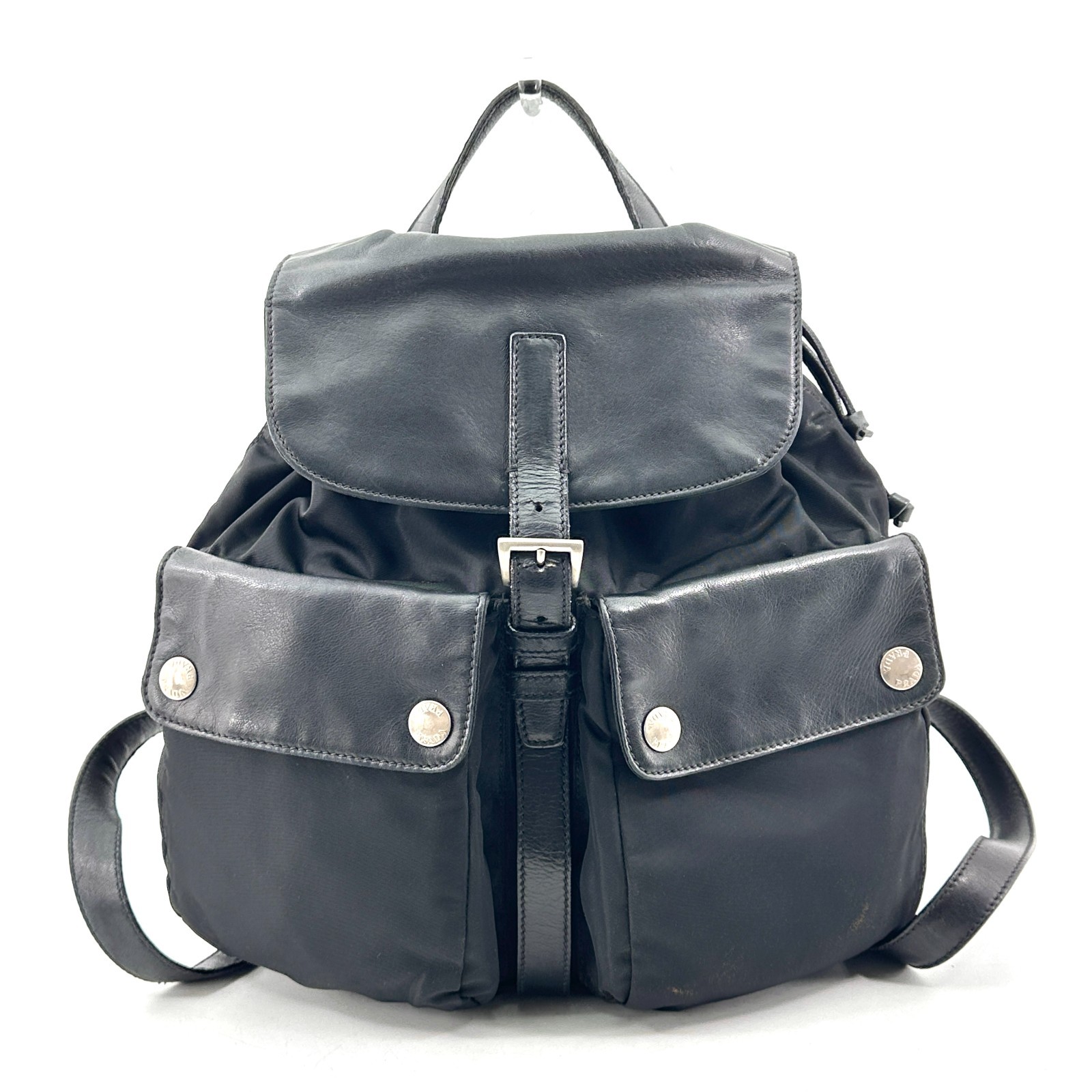PRADA Rucksack Nylon Logo With Dust Bag