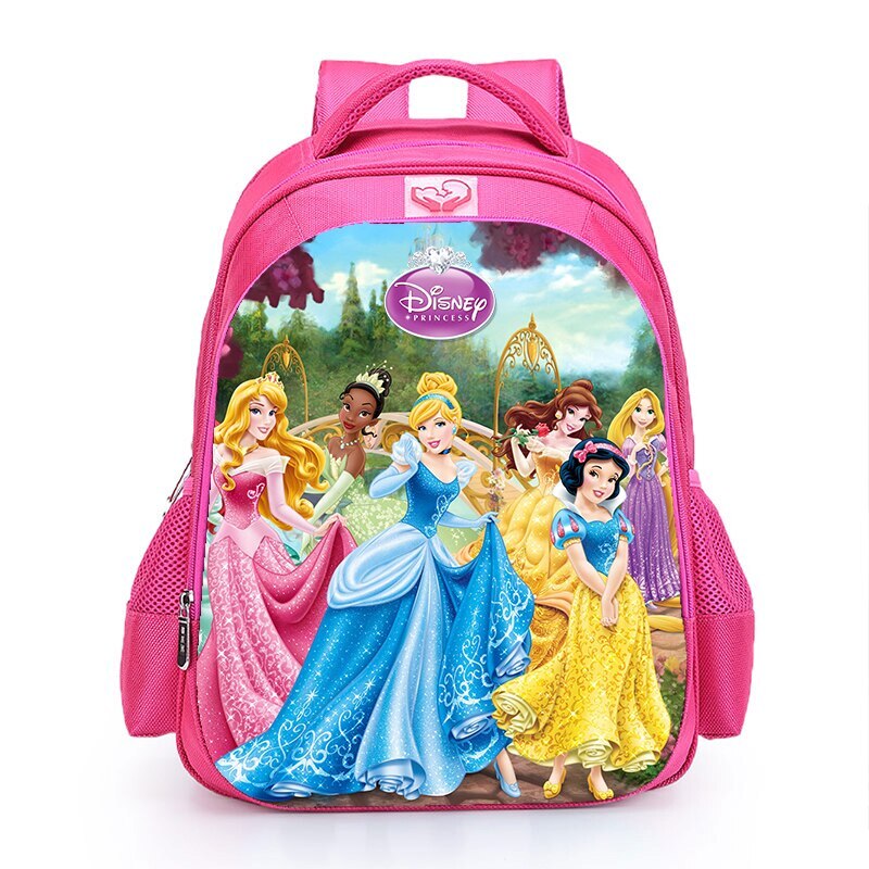 16“ Snow/White Princess Kids Backpack School Shoulder Bags Daily Bags Mochila