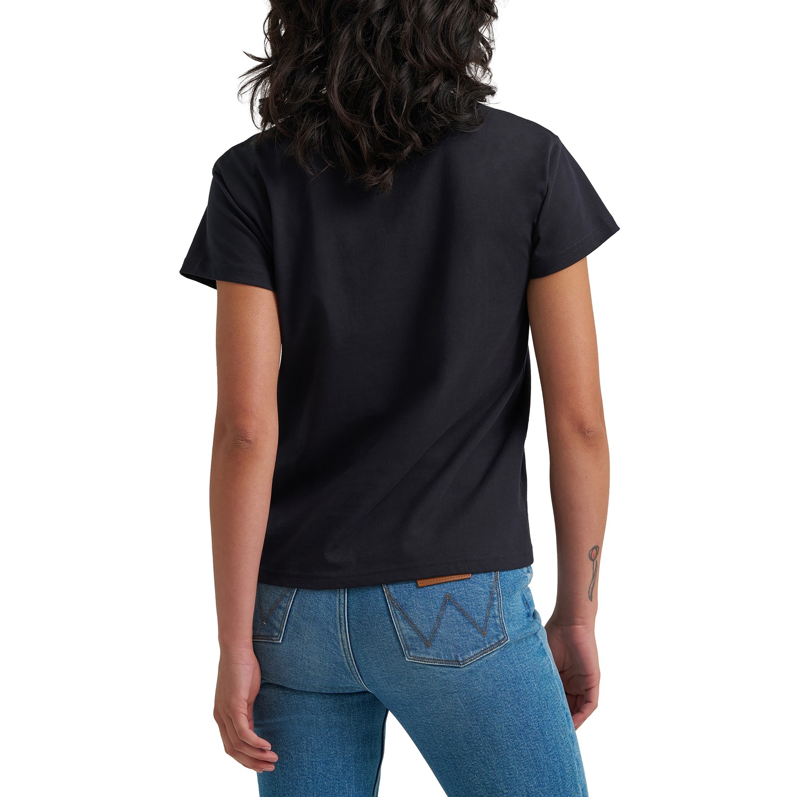 Wrangler Ladies Retro Graphic Black T-Shirt 112379665