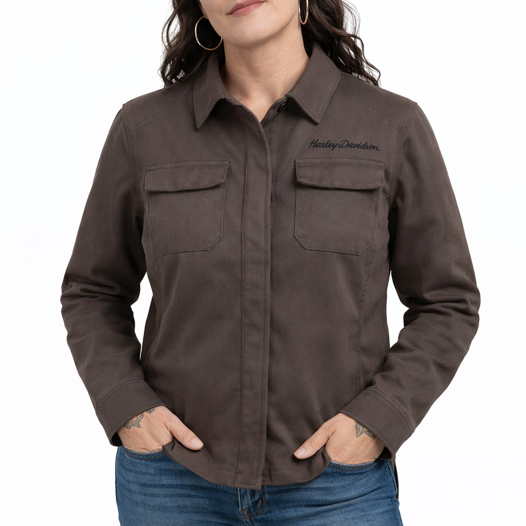 Harley-Davidson Women’s Operative 2.0 Motorcycle Riding Shirt Jacket, 98199-24VW