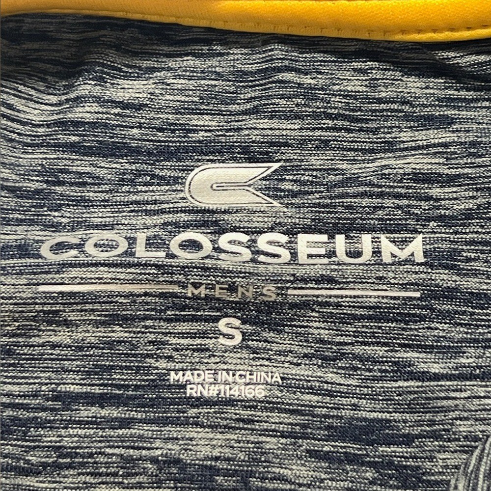 Colosseum Michigan Wolverines men’s Polo Shirt Logo navy Yellow Small college