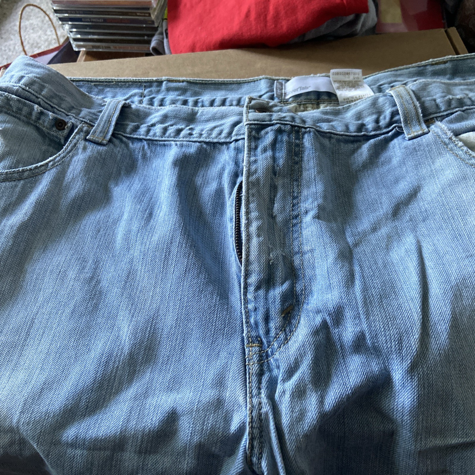 Levi’s Denim Shorts Silver Tab Size 42 Loose Blue Vintage Y2K Skater Baggy