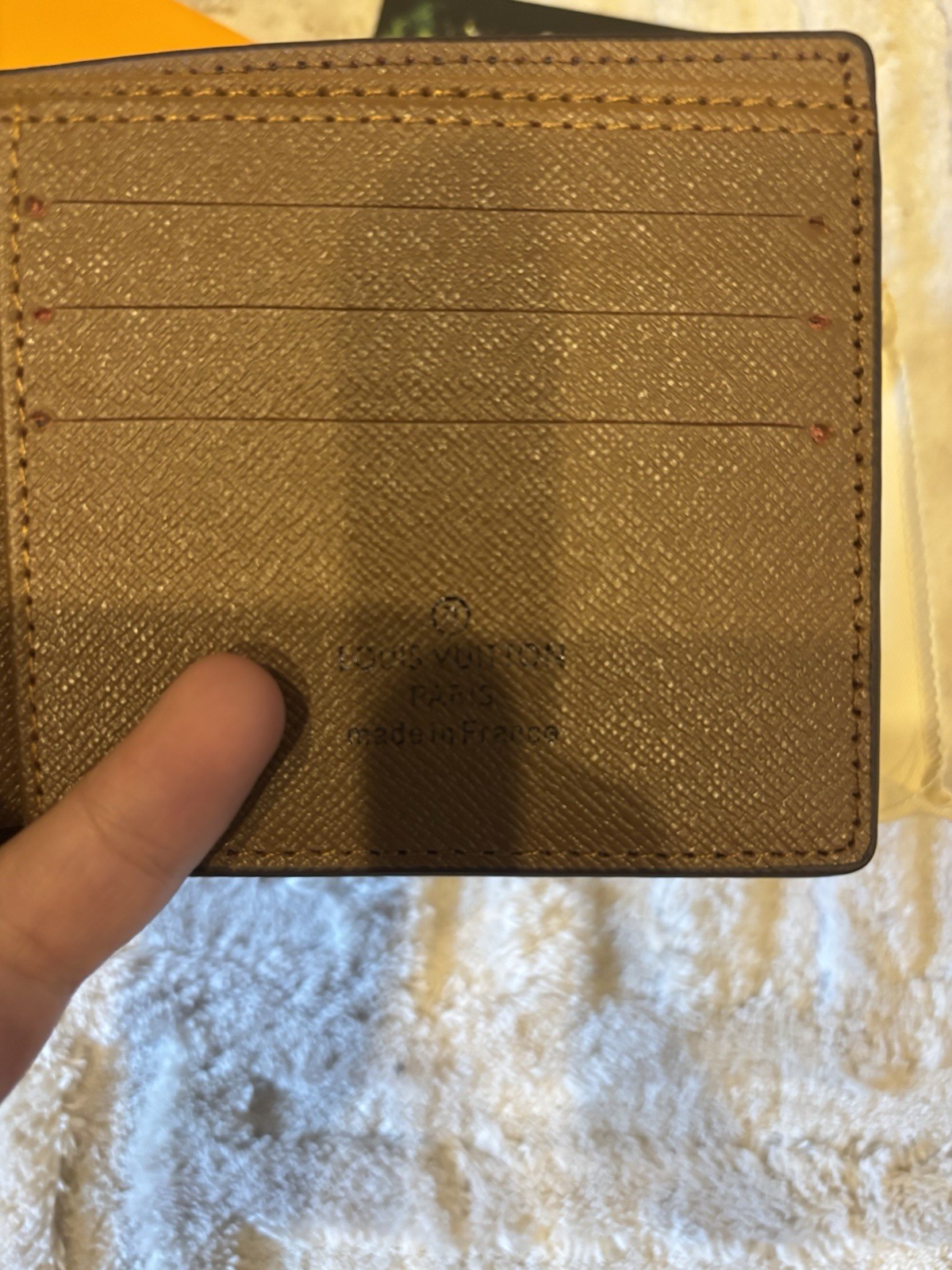 Louis Vuitton Brown Monogram Logo Bifold Wallet For Men W Box And Dust bag