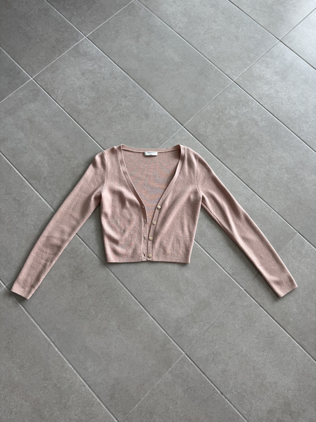 Babaton Womens Top (M) & Cardigan (S) Combo – Pink – Excellent