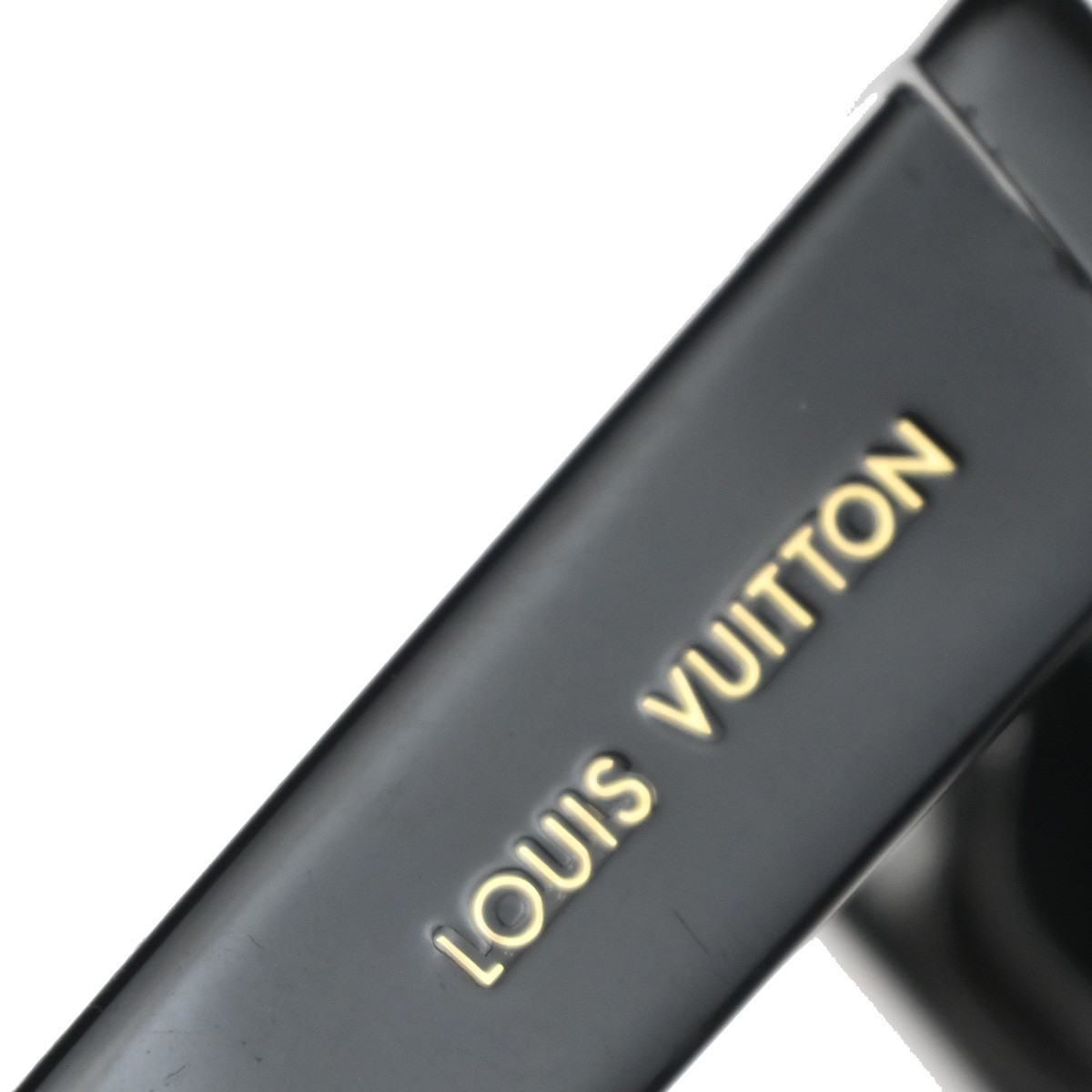 LOUIS VUITTON Escape Square Sunglasses Eye Wear Plastic Black GHW Z1496E 36EG390