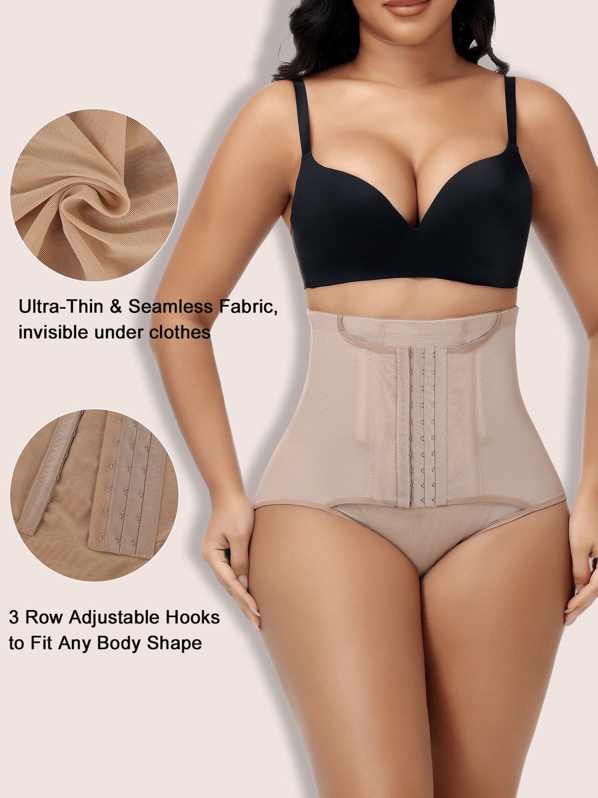 Women High Waisted Butt Lifter Shapewear Panty Girdle Tummy Control Body Shaper