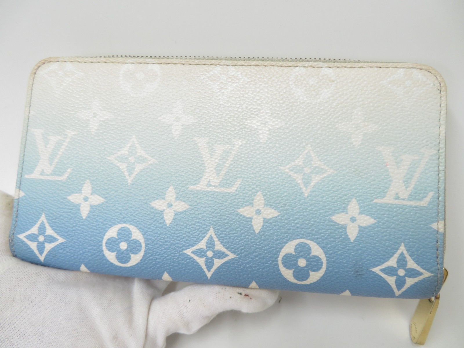 Authentic LOUIS VUITTON Monogram Giant Zip Around Zippy Wallet S#47269