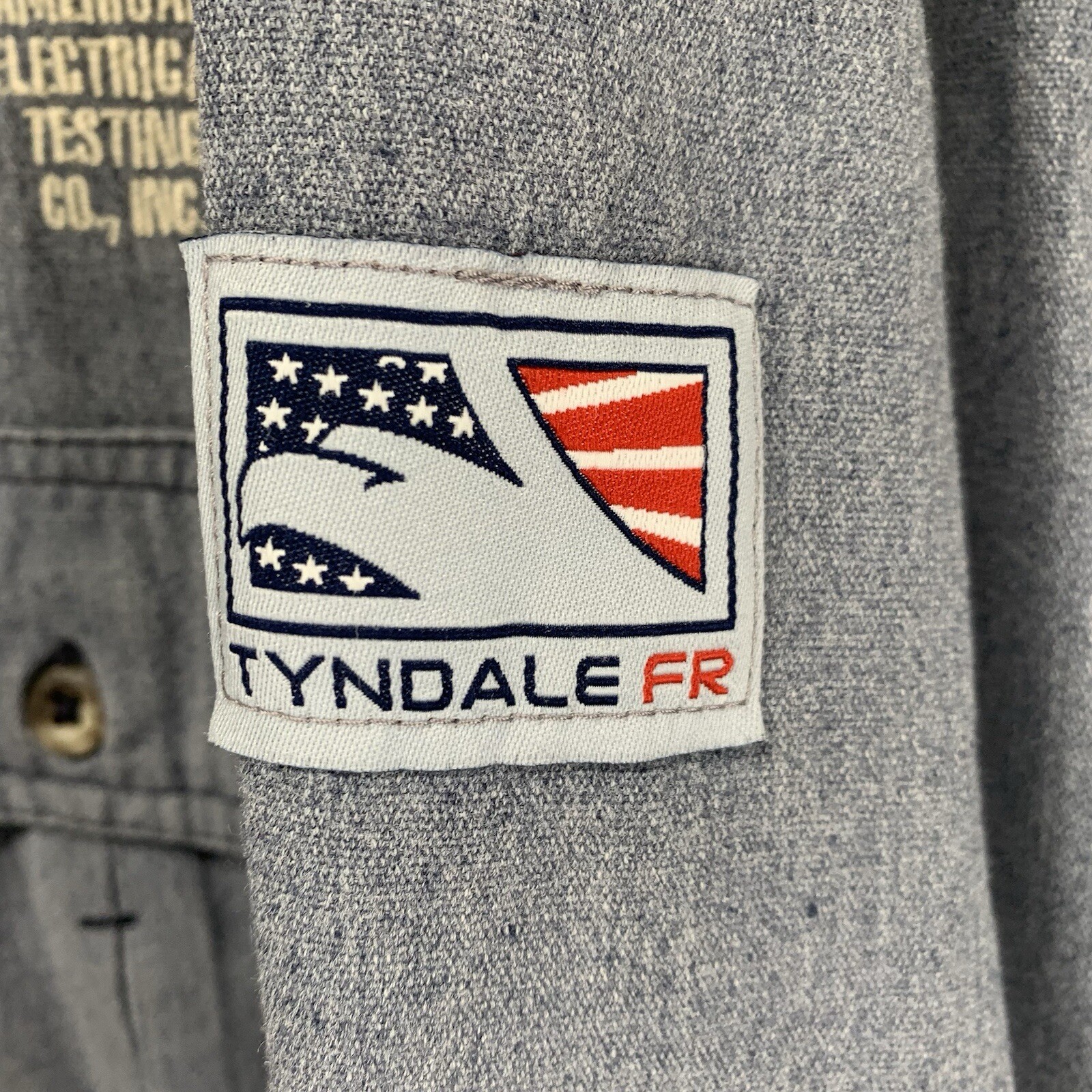 Tyndale FR Button Down Shirt 3XL 9 CAL HRC 2 ARC 9.1 Light Gray Spots & Wear