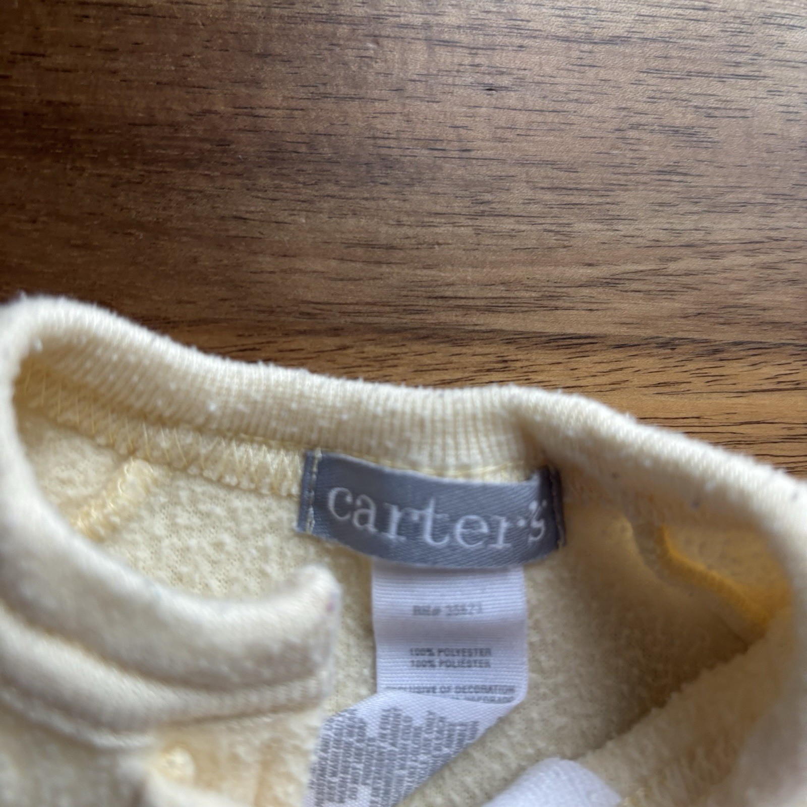 Vintage Carters Duckie Footed Sleeper Paste Yellow Fleece Baby Duck 6 Months