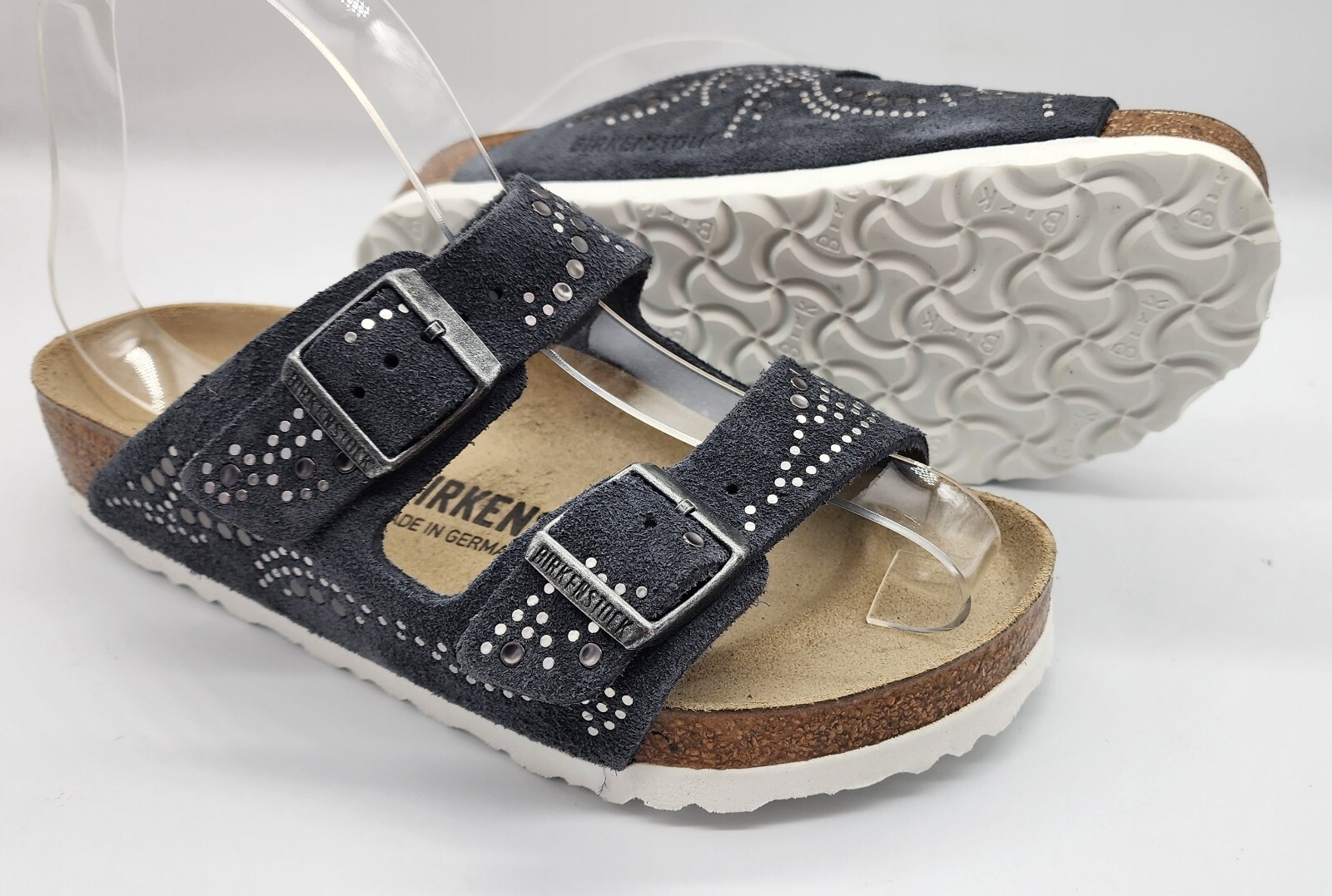 Birkenstock INJECTED RIVETS ARIZONA Injected Gunmetal 35R BNIB 1012792 #940