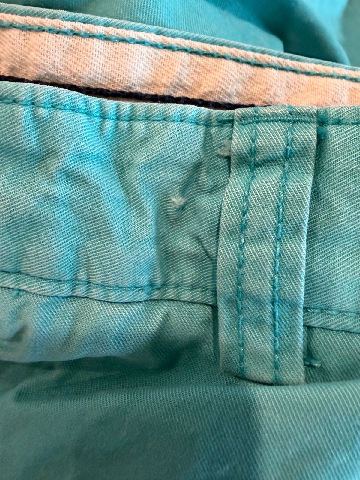 Cremiuex Classics Classic Fit Chino Shorts Mens Size 38 Aqua Blue Preppy Coastal