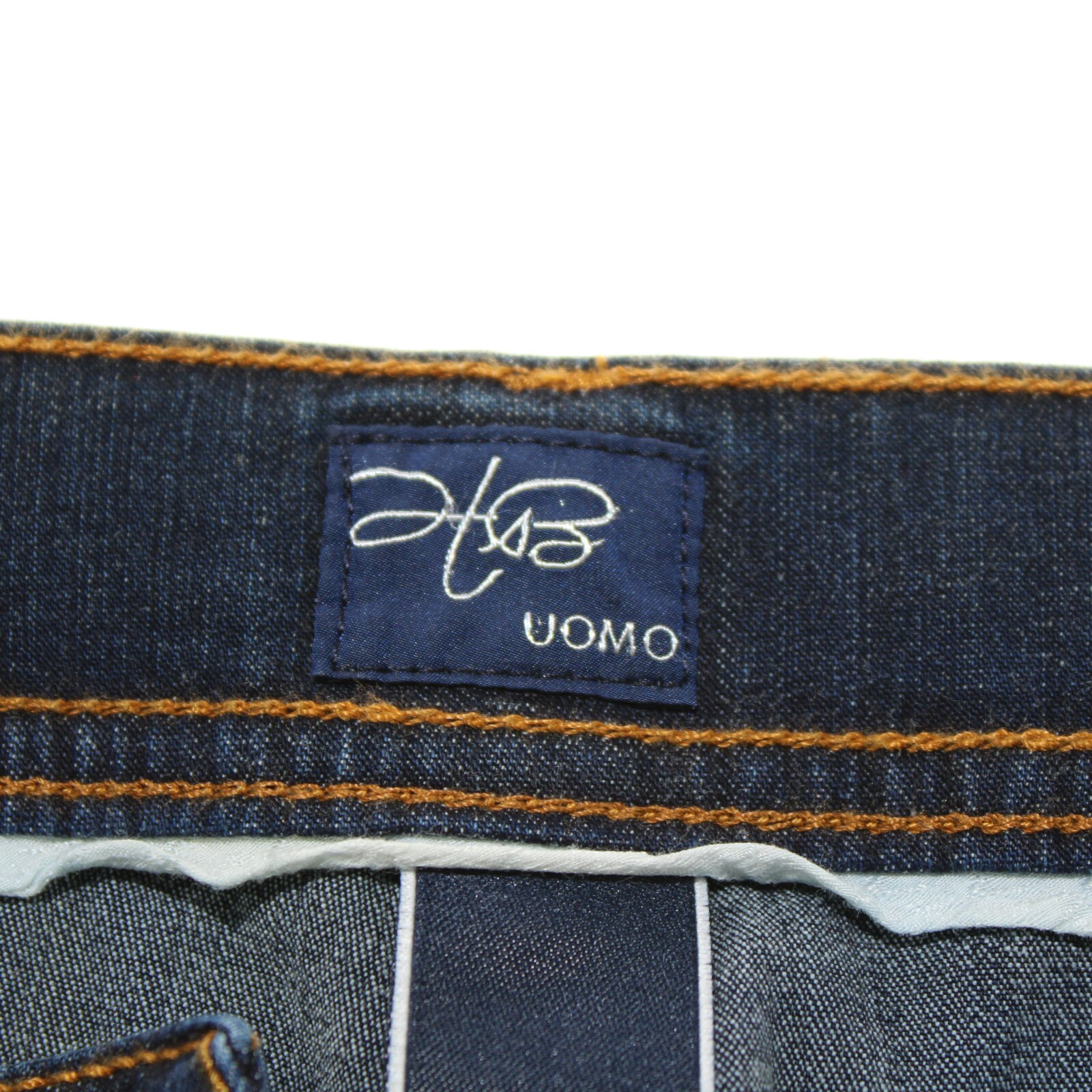 Hettabretz NWD Five Pocket Jeans Size 50 (34 US) In Blue Cotton Blend