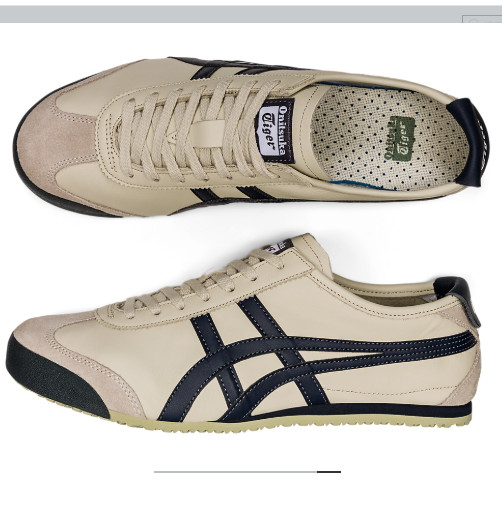 Onitsuka Tiger Mexico 66 Birch Peacoat 1183C102 200 Ivory Dark Navy StripesJPN