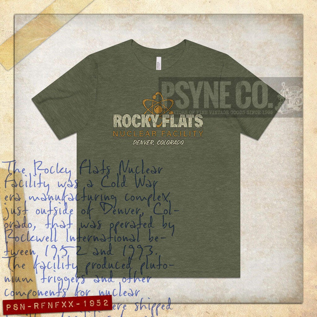Rocky Flats Nuclear Facility 1952 Vintage Men’s T-Shirt