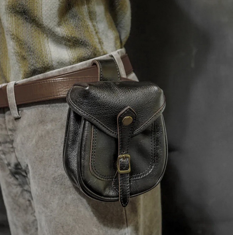 Alaska Outfitters Hand Distressed Leather Waist Pouch Packs Redmoon Vasco