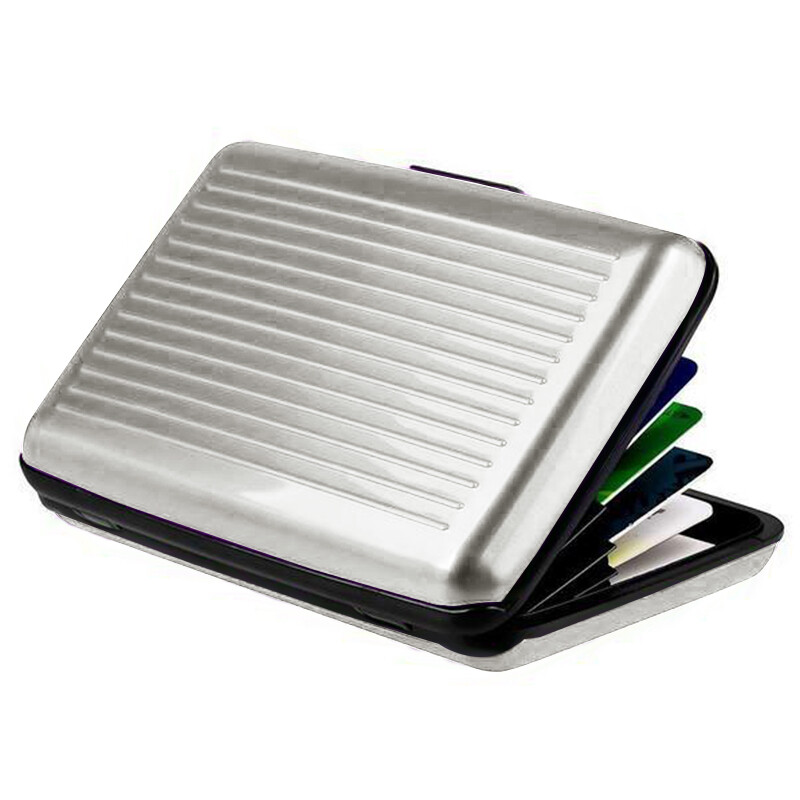 Men Women Waterproof Security Wallet Aluminum Metal Pocket Case Box Card Holder