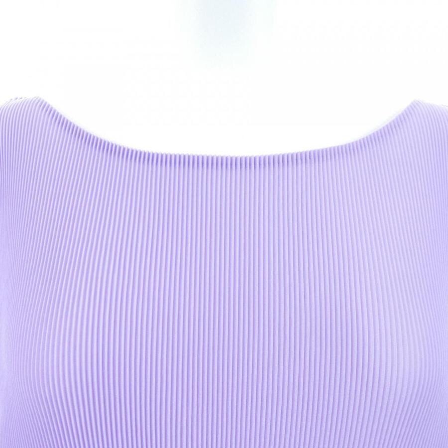 PLEATS PLEASE Issey Miyake Purple Pleated Top Batwing Short Sleeve Size 3