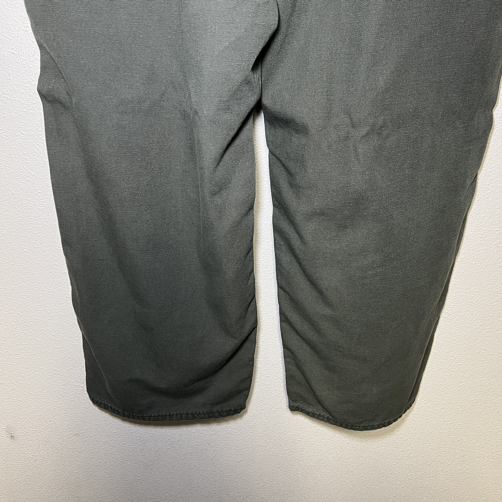 Carhartt FR Midweight Canvas Jean Mens 44×30 Green Pants CAT 2 Loose FRB159-MOS