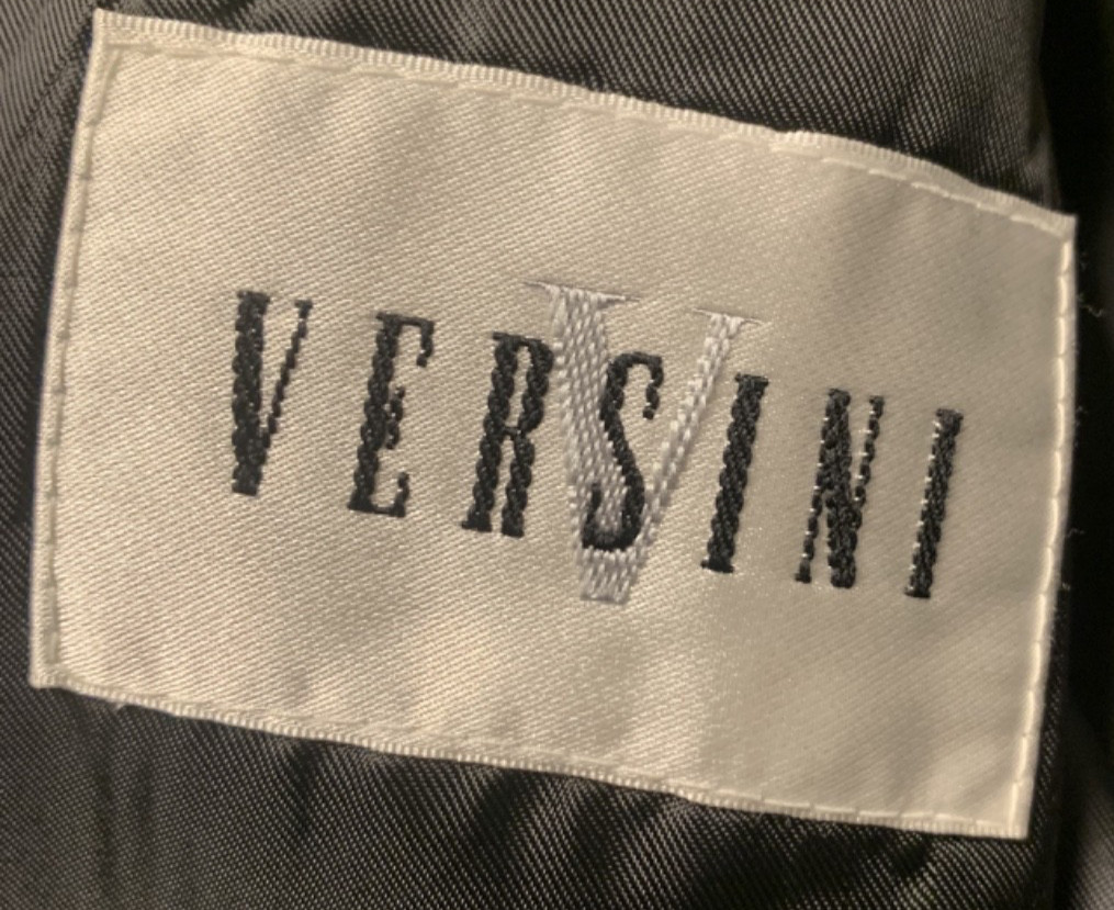 Versini Tuxedo & Cumberbun Black Size 52 Jacket 48 Pants 100% Worsted Wool