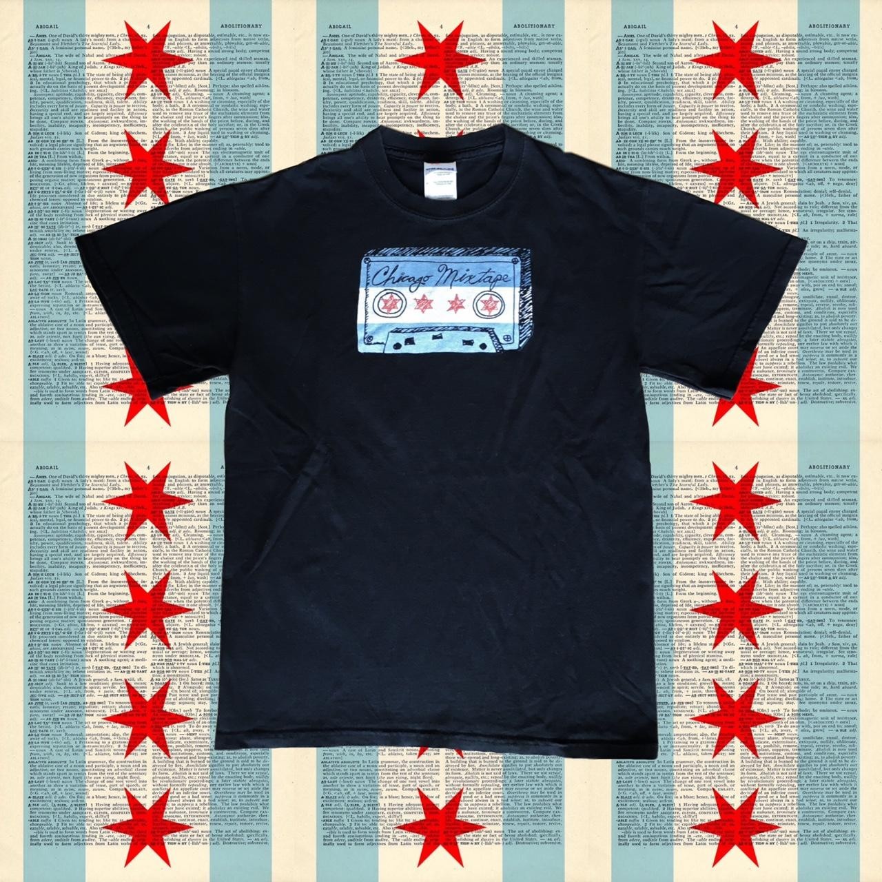 RARE Y2K Chicago Mixtape Hip Hop Graphic T-Shirt – Adult Small