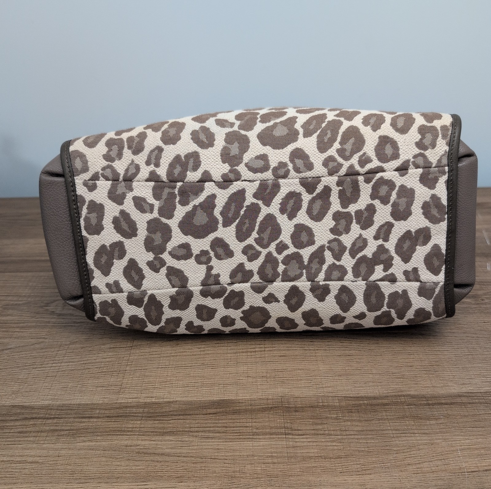 Coach Madison Phoebe Ocelot Leopard Print Beige & Tan Shoulder Bag 27908 *Flaws