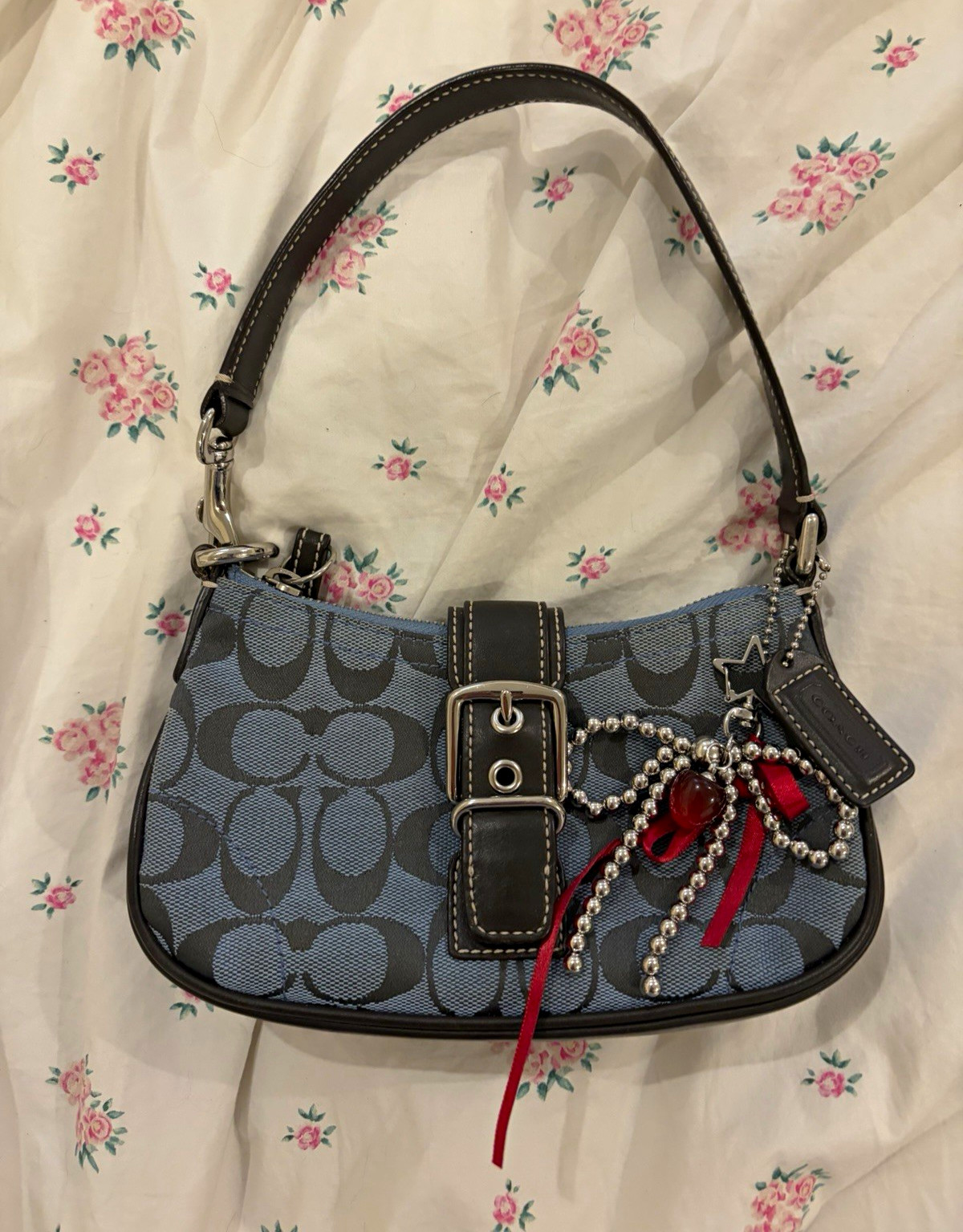 2003 Coach Blue Demi Hampton Buckle