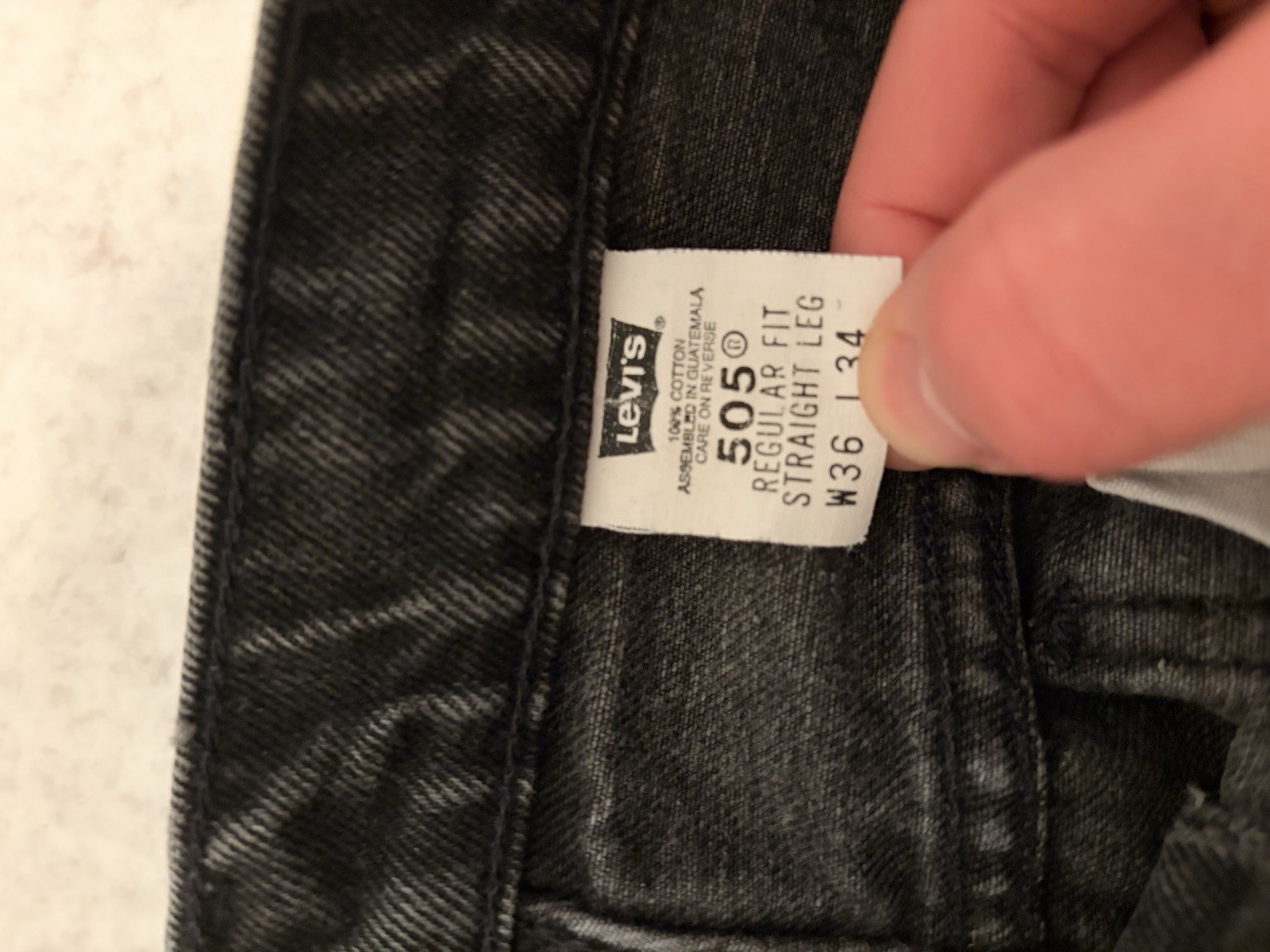Vintage Levis Orange Tab 505 36×34 Regular Fit straight Leg (35×33)