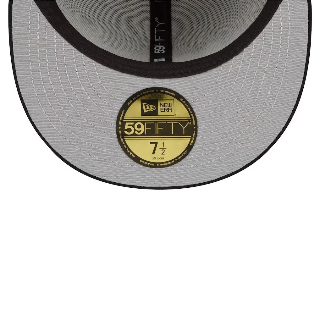 New Era 59Fifty Black MLB Allover Team Logos Grey Under Visor – NWT – 7 1/2