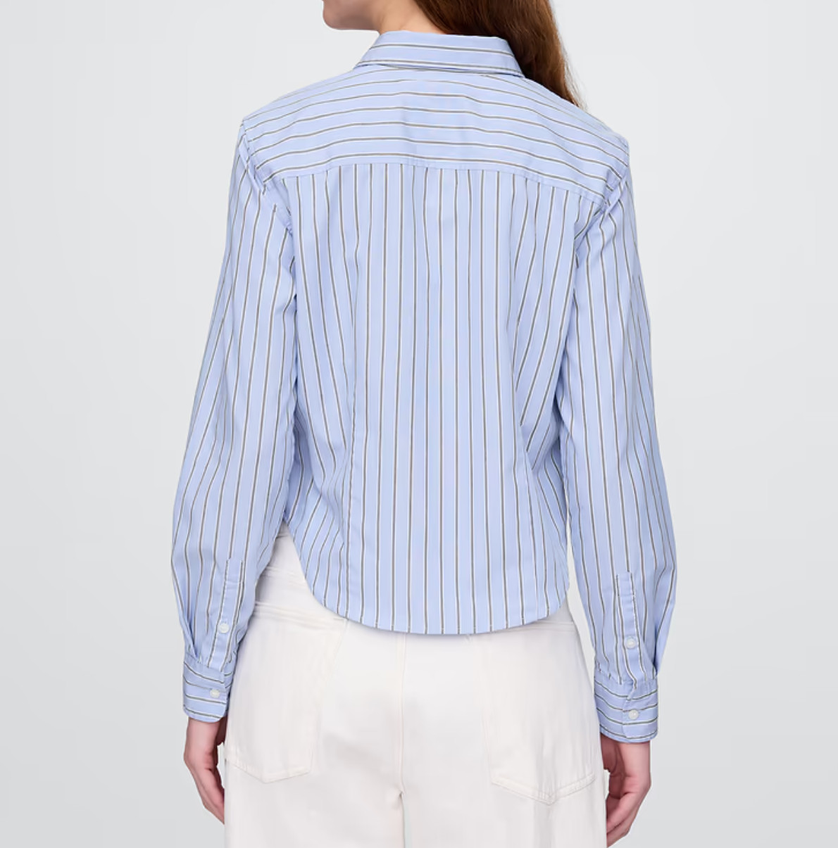 Gap Organic Cotton Fitted Crop Shirt
