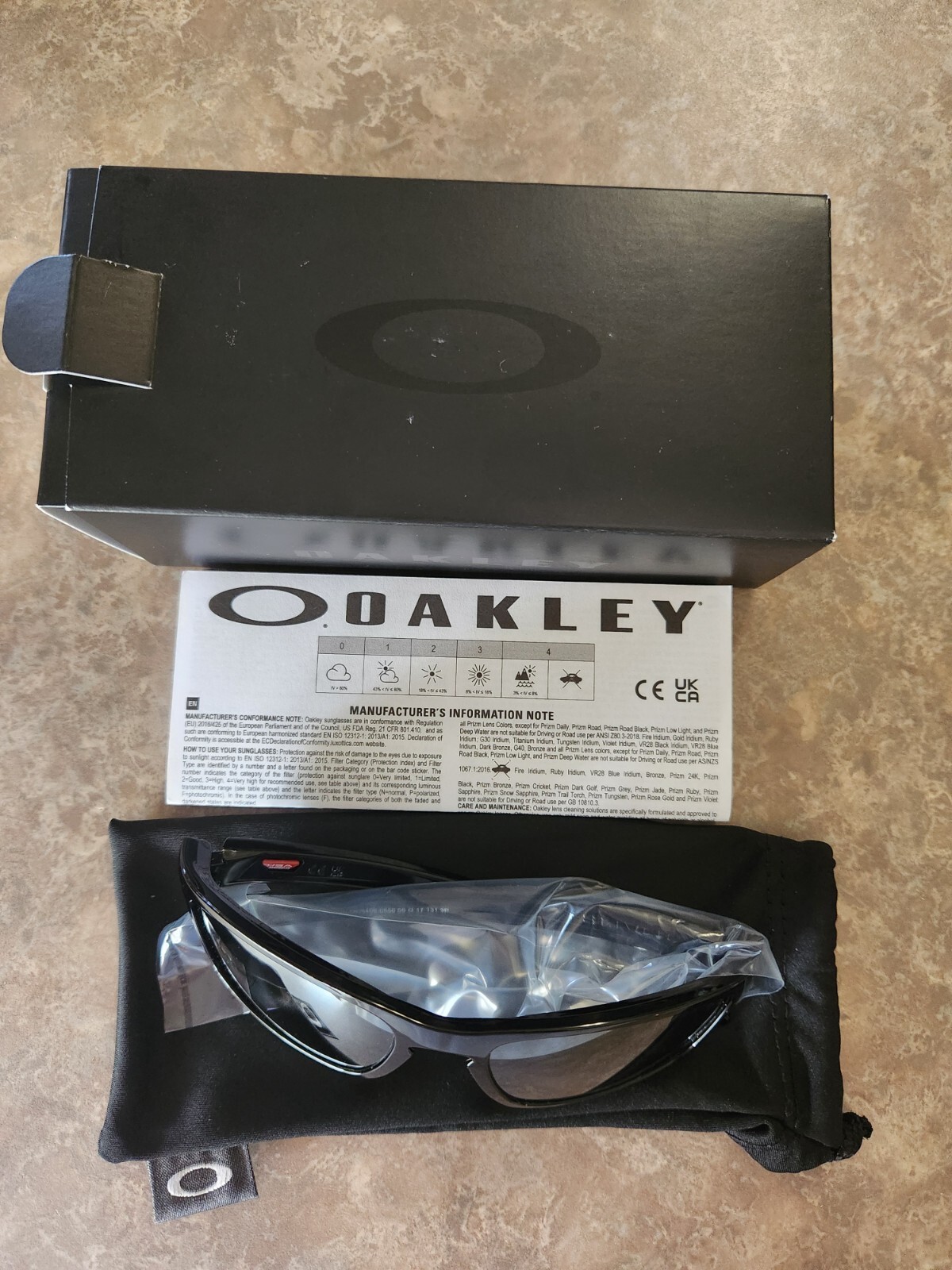 🔥 Oakley SLIVER STEALTH 9408-05 Prizm Black Polarized Sunglasses MSRP $165