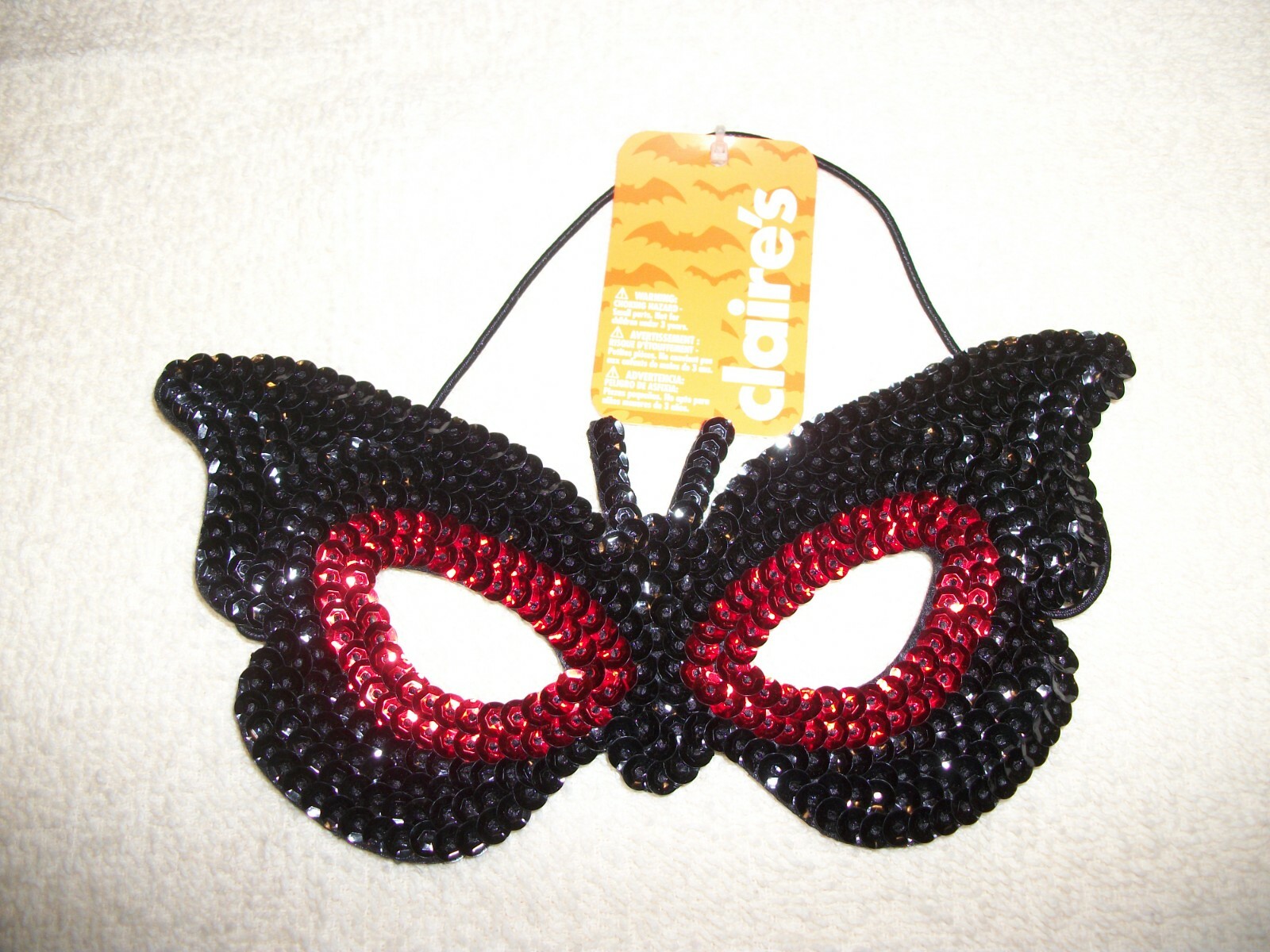 EYE MASK BUTTERFLY with RED ACCENT Claire’s Halloween/Dress – Up NWT #3
