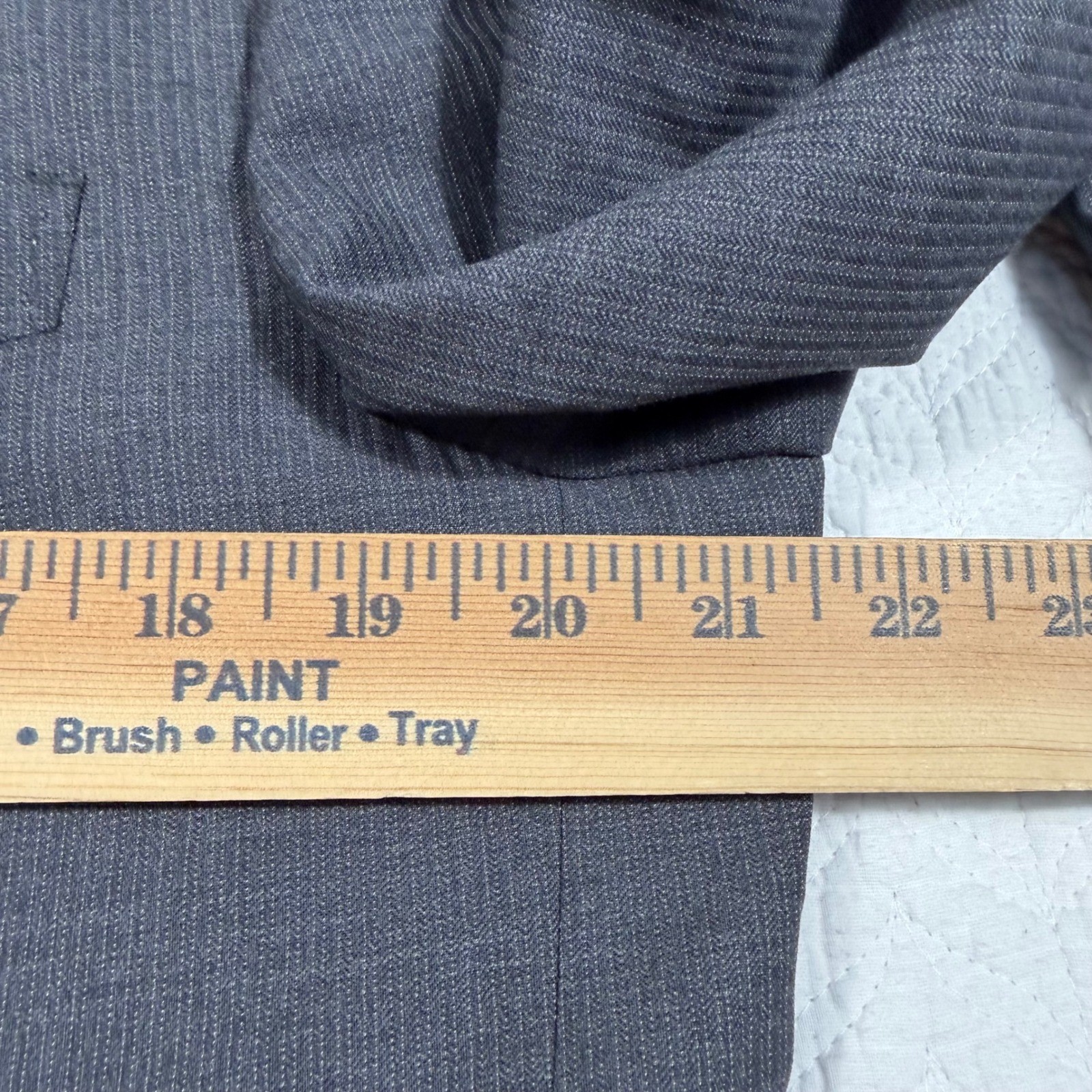 Canali Barneys New York Mens Blazer 40R Wool 2 Button Charcoal Grey Italy EUC