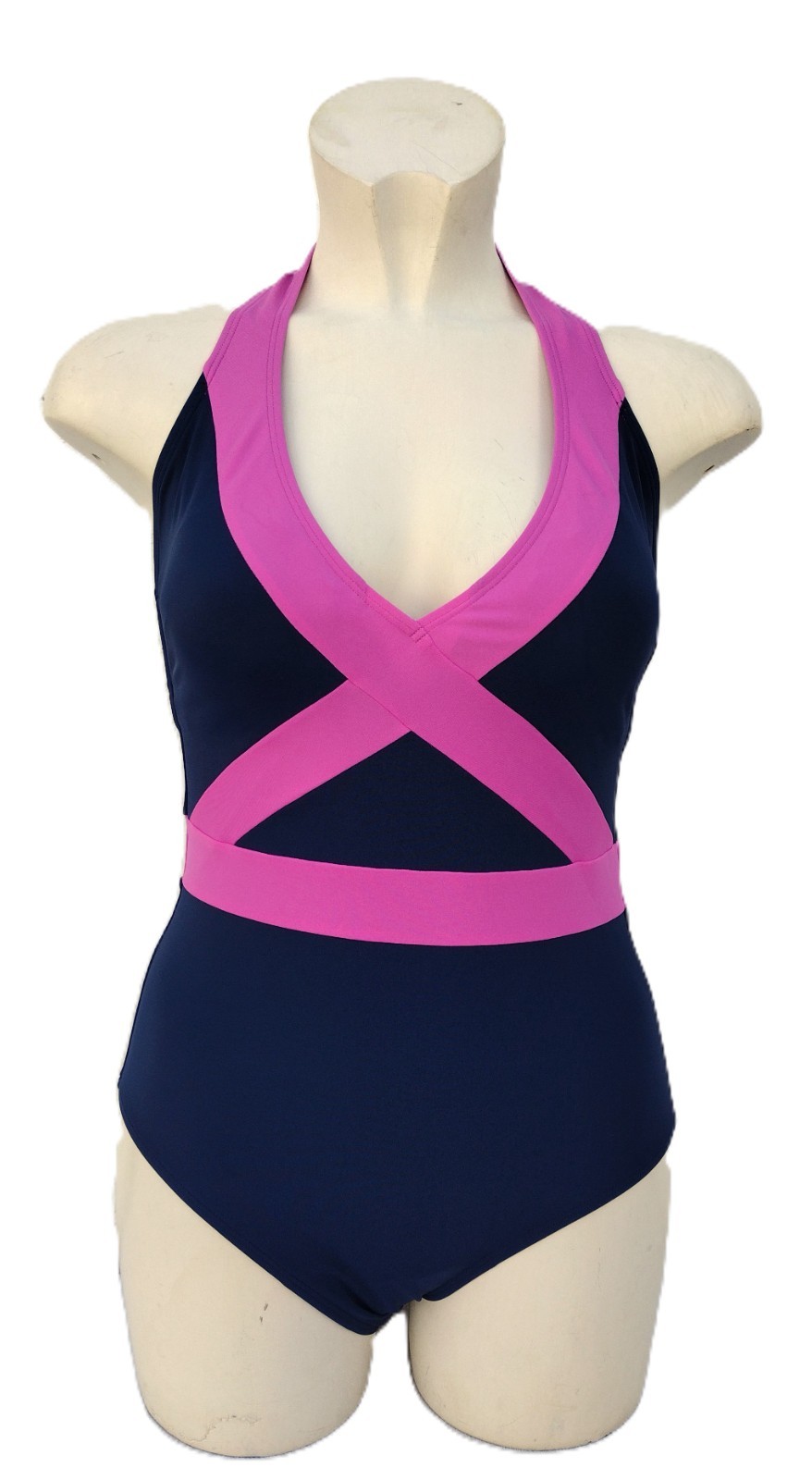 BODEN Kefalonia Swimsuit Halter Neck Block Swim Size 8 10 12 14 16 18 Reg Long