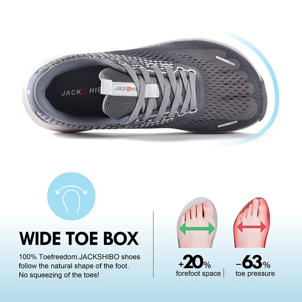 Women Wide-Toe Box Shoes Arch Support Wide Width Sneakers for Running Athletic