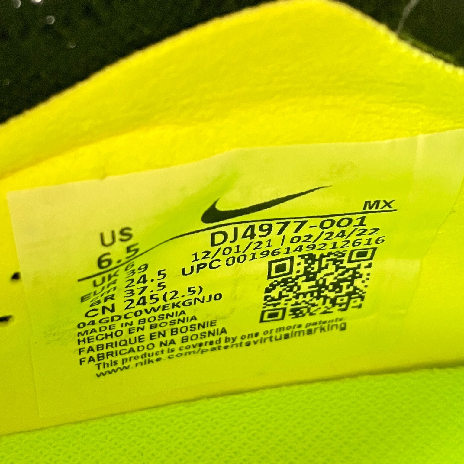 Nike Zoom Superfly 9 Elite FG DJ4977-001 Size Men’s 6.5 / Women’s 8 Cleats #300C