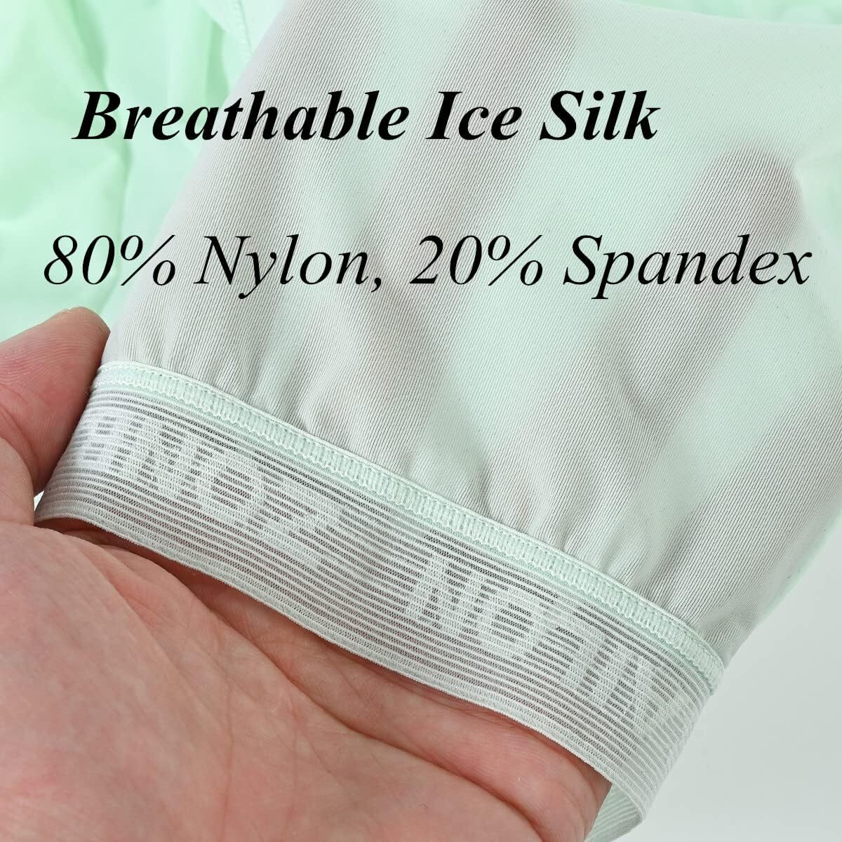 Zonbailon Men’s Ice Silk Boxer Briefs Transparent Stretch See-Through Underwear
