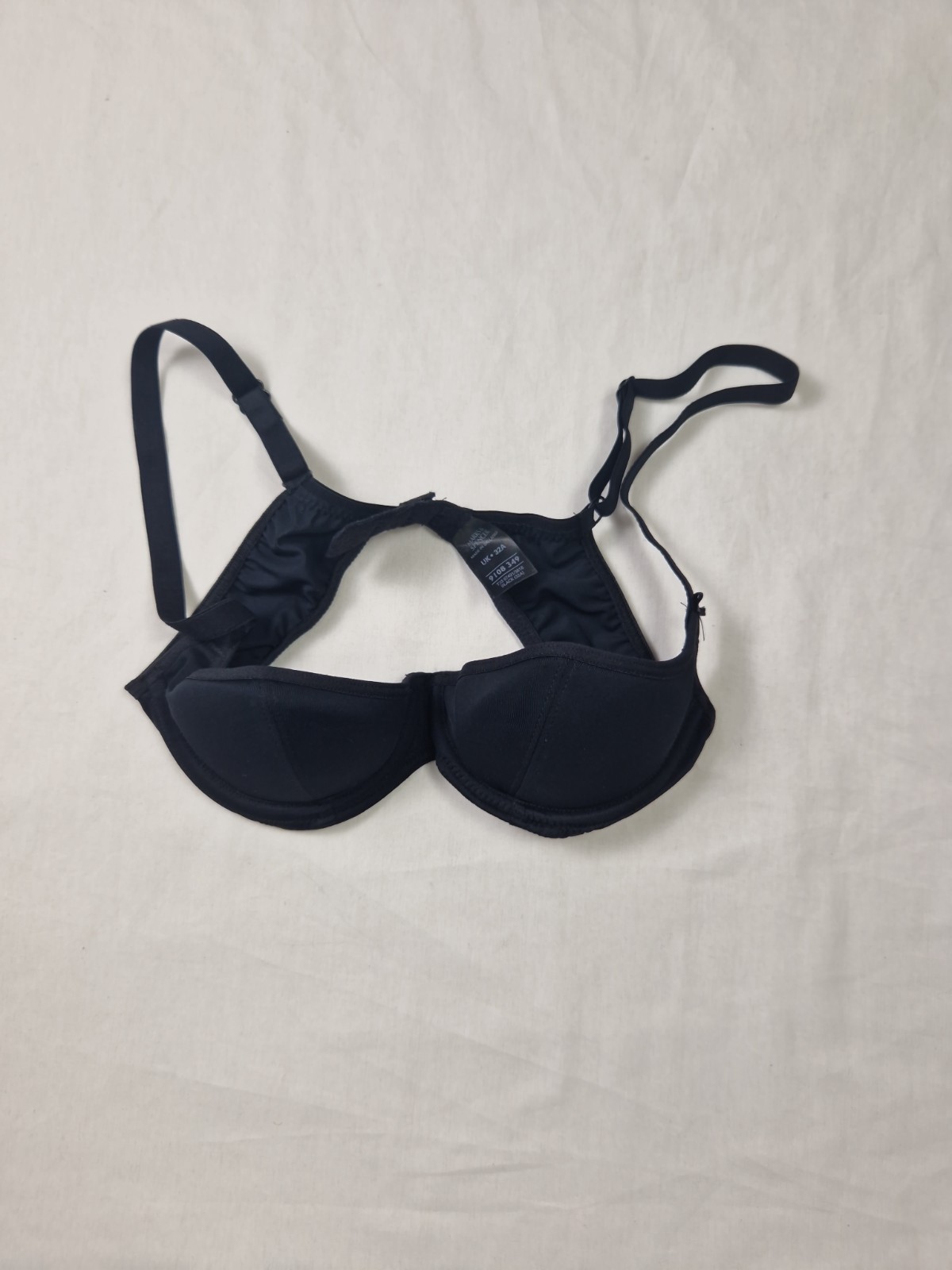 Marks & Spencer Womens Bra Black Padded Underwired Microfibre UK 32A Sri Lanka