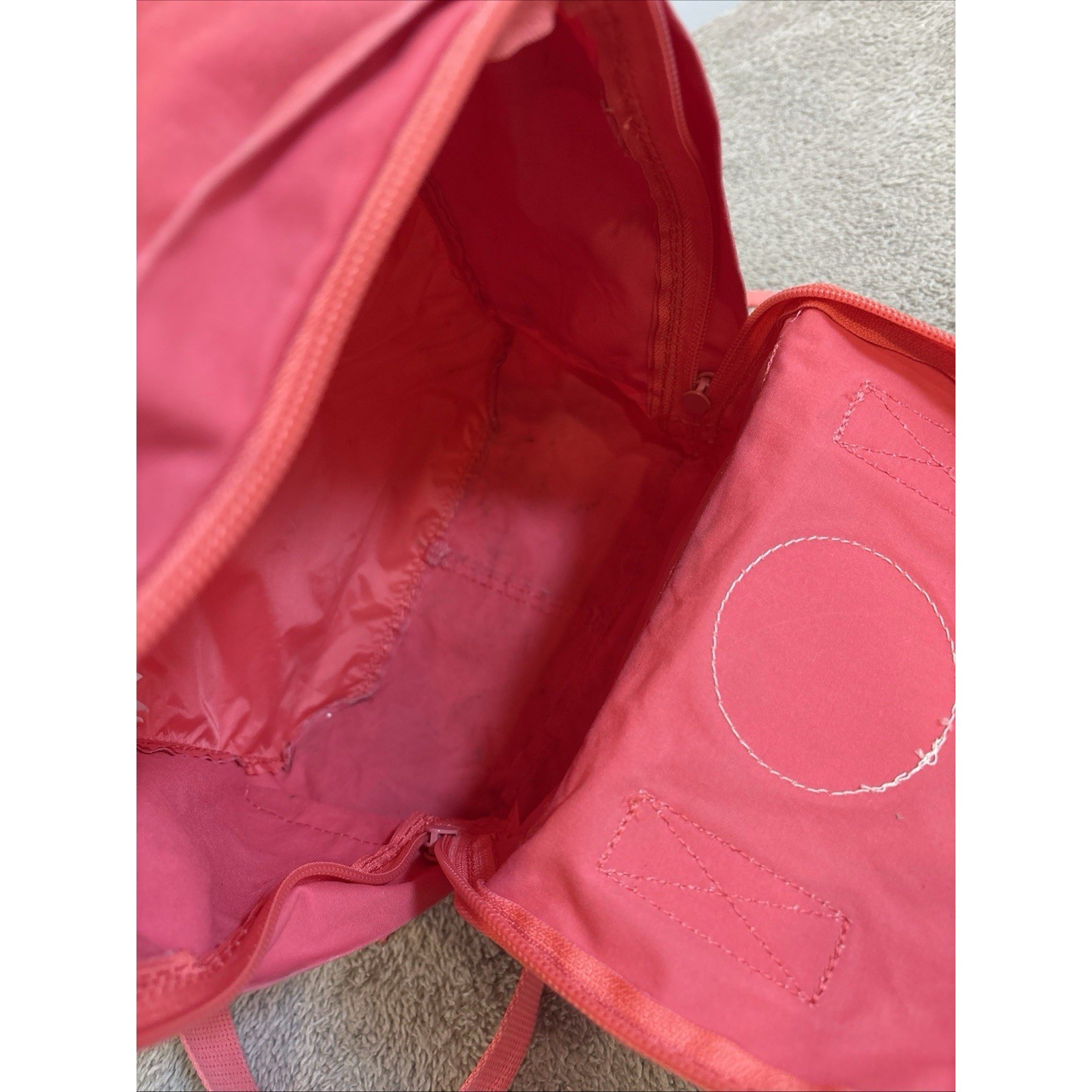 Peach Pink Mini Backpack Classic Lightweight Everyday Bag READ