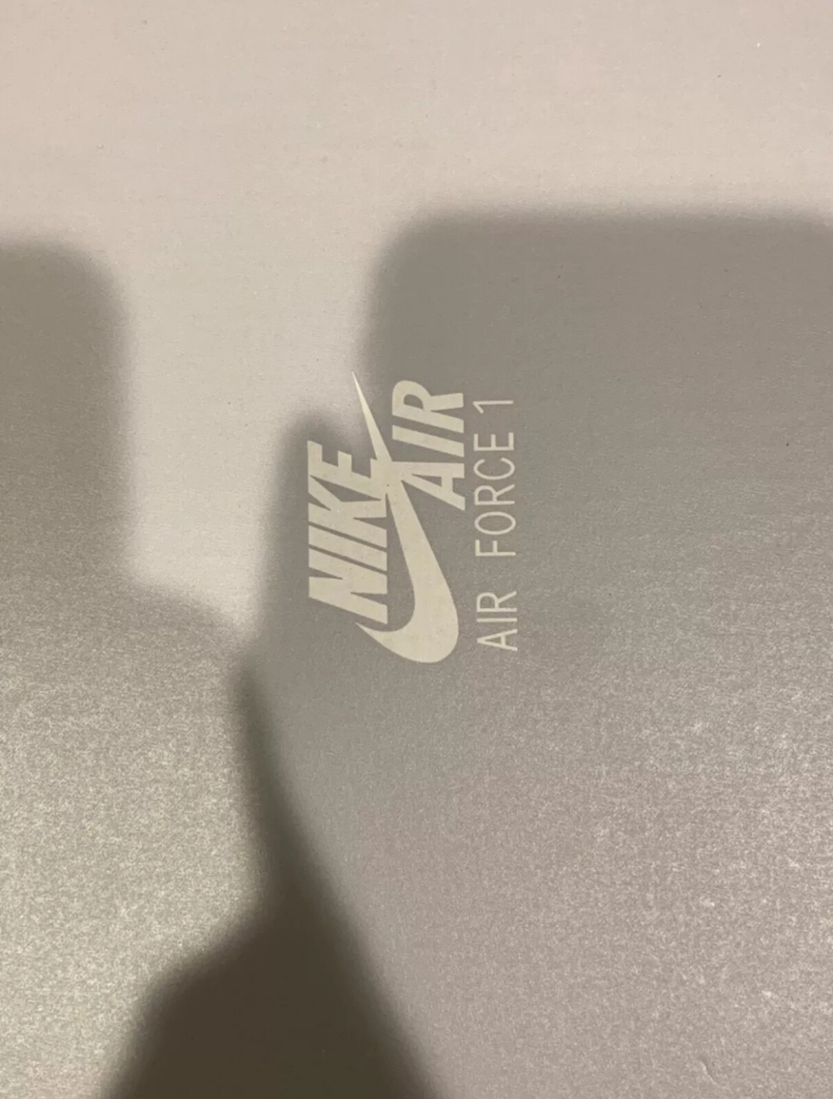 Nike Air Force 1 Low Black (Grey Taupe Custom Painted Swoosh) SC-#36B