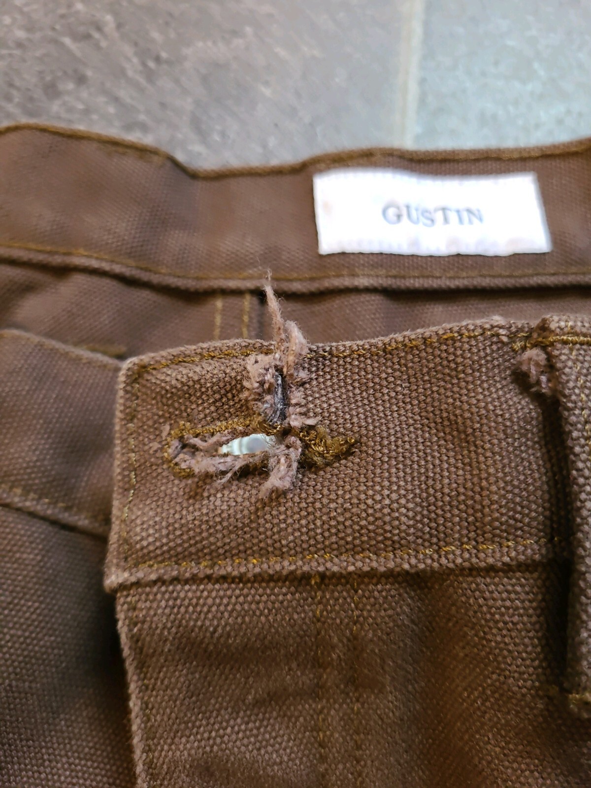 GUSTIN #45 BEAST DUCK 5 POCKET JEANS PANTS SZ 35×34 SLIM