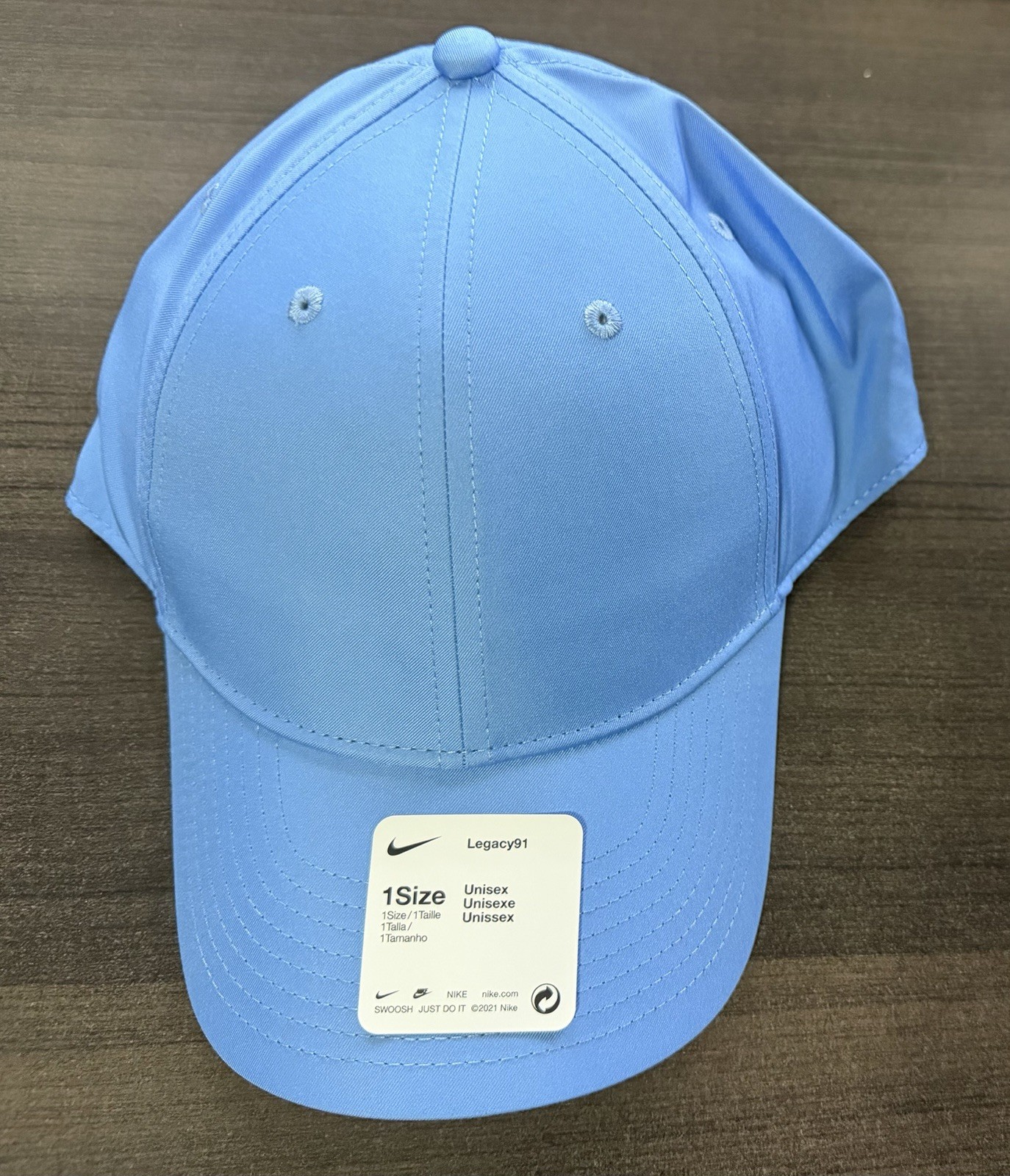 NIKE LEGACY91 DRI-FIT “LIGHT BLUE” ADJUSTABLE STRAPBACK PERFORMANCE HAT – NWT