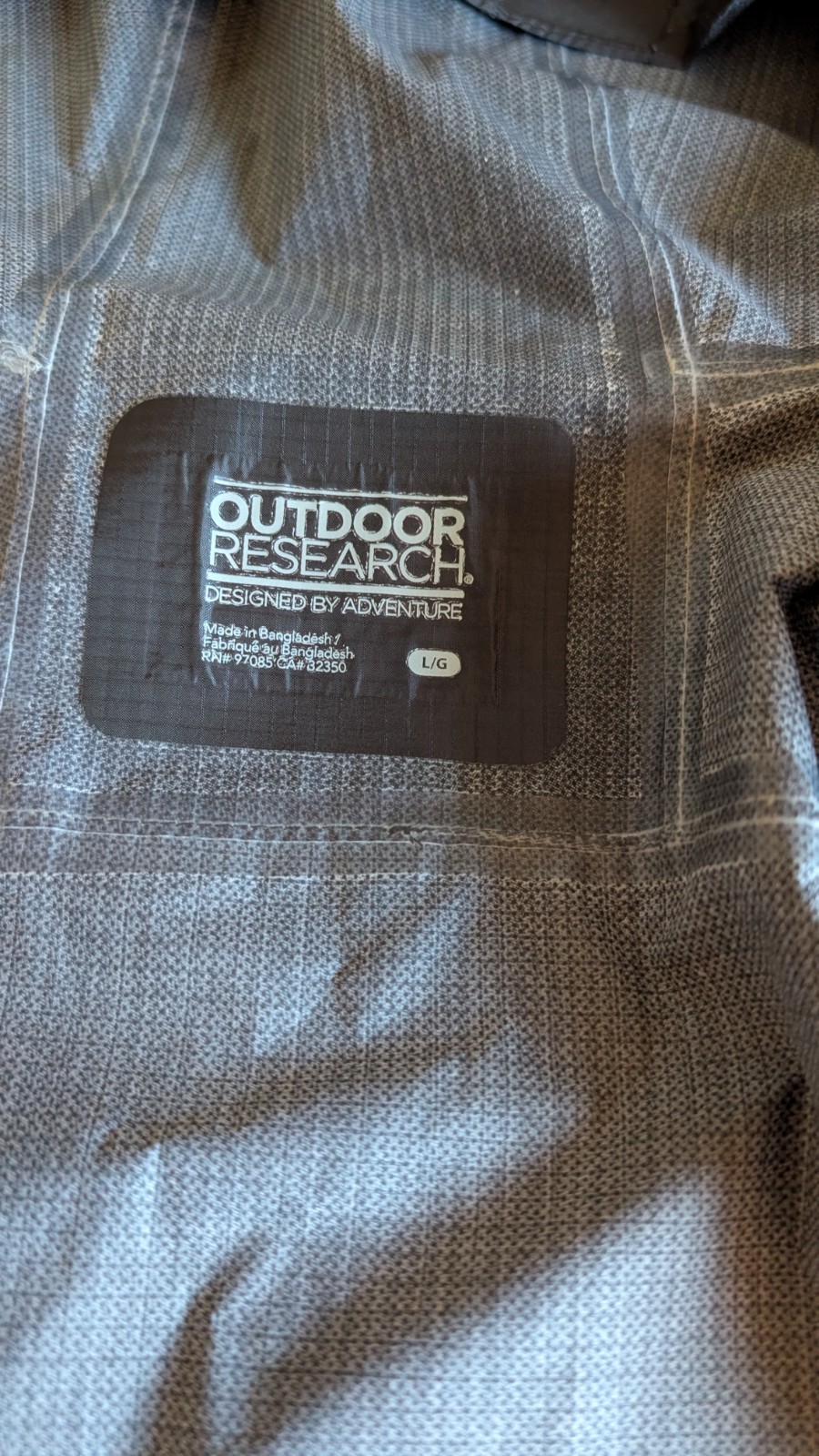 Outdoor Research Helium jacket. Men’s large L